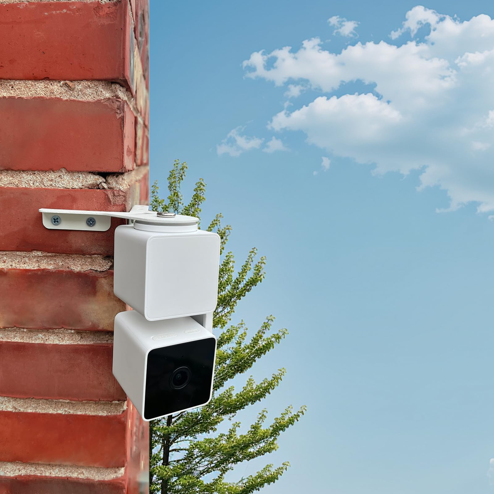 Allicaver Wyze Cam Pan V3 Mount, Wyze Cam Pan 270+ Degrees Outside Corner Wall Mount Bracket, Suitable For Wyze Pan Cam V3 Effec