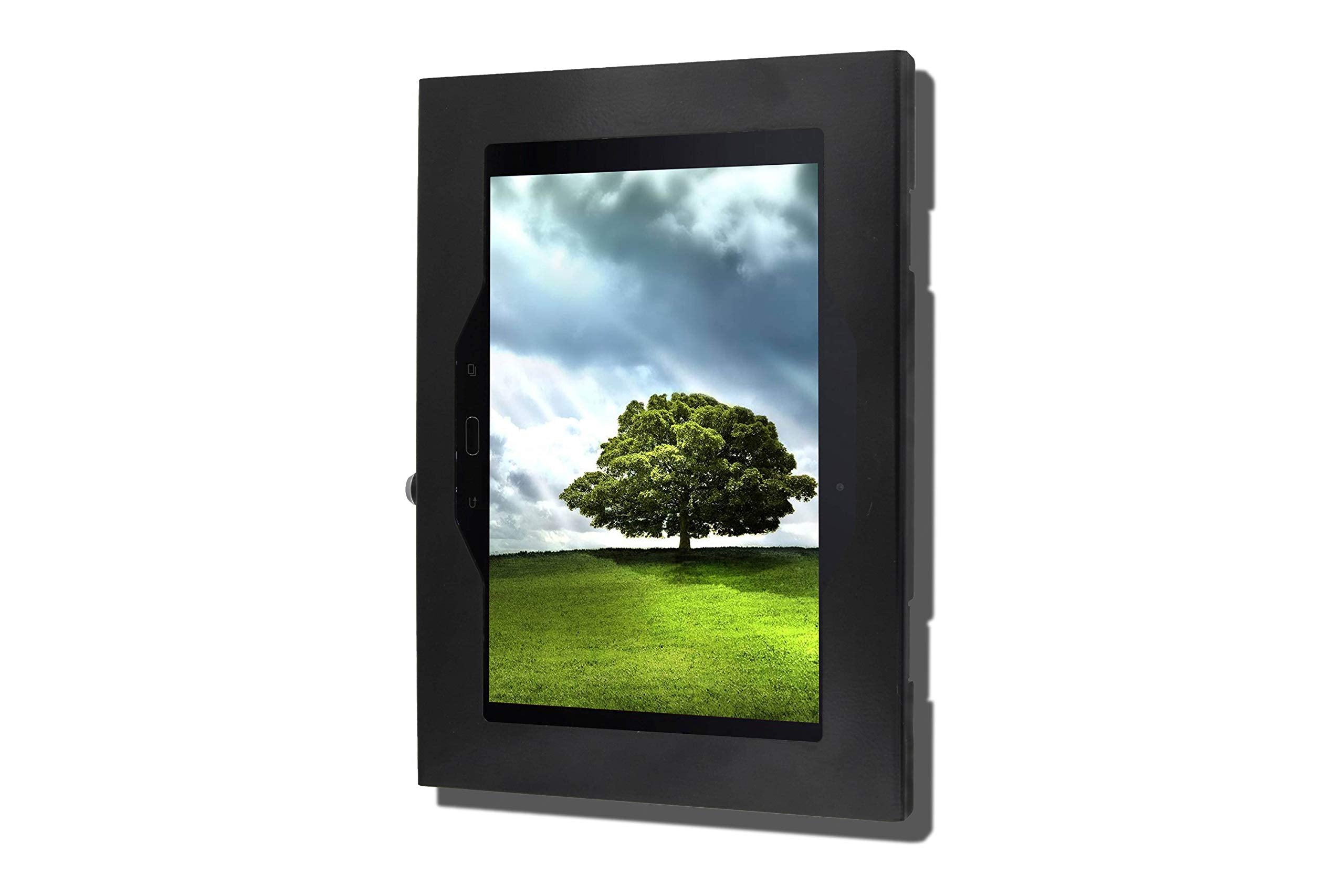 Tabcare Locking Anti Theft Metal Case For Samsung Galaxy Tab A 10.5' Tablet For Kiosk, Pos, Store, Show Display, Time Clock (Tab A 10.5, Black)