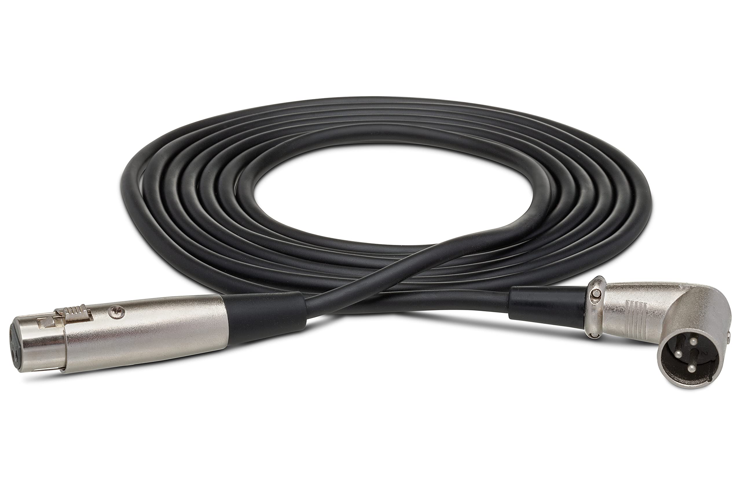 Hosa XRR-125 Balanced Interconnect Cable with Angled XLR Male End - 25 foot