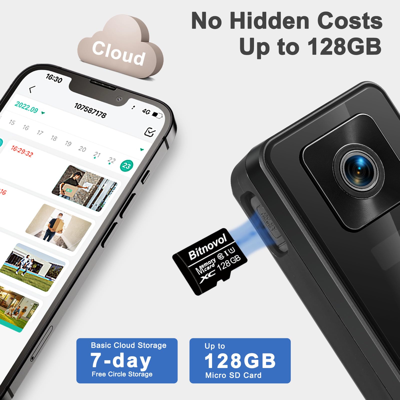 5Mp Doorbell Camera Wireless(128Gb Sd Card Included)   Smart Video Doorbell With Chime Pro,2.4Ghz Wifi 6,Ai Humanoid Alerts,Pir