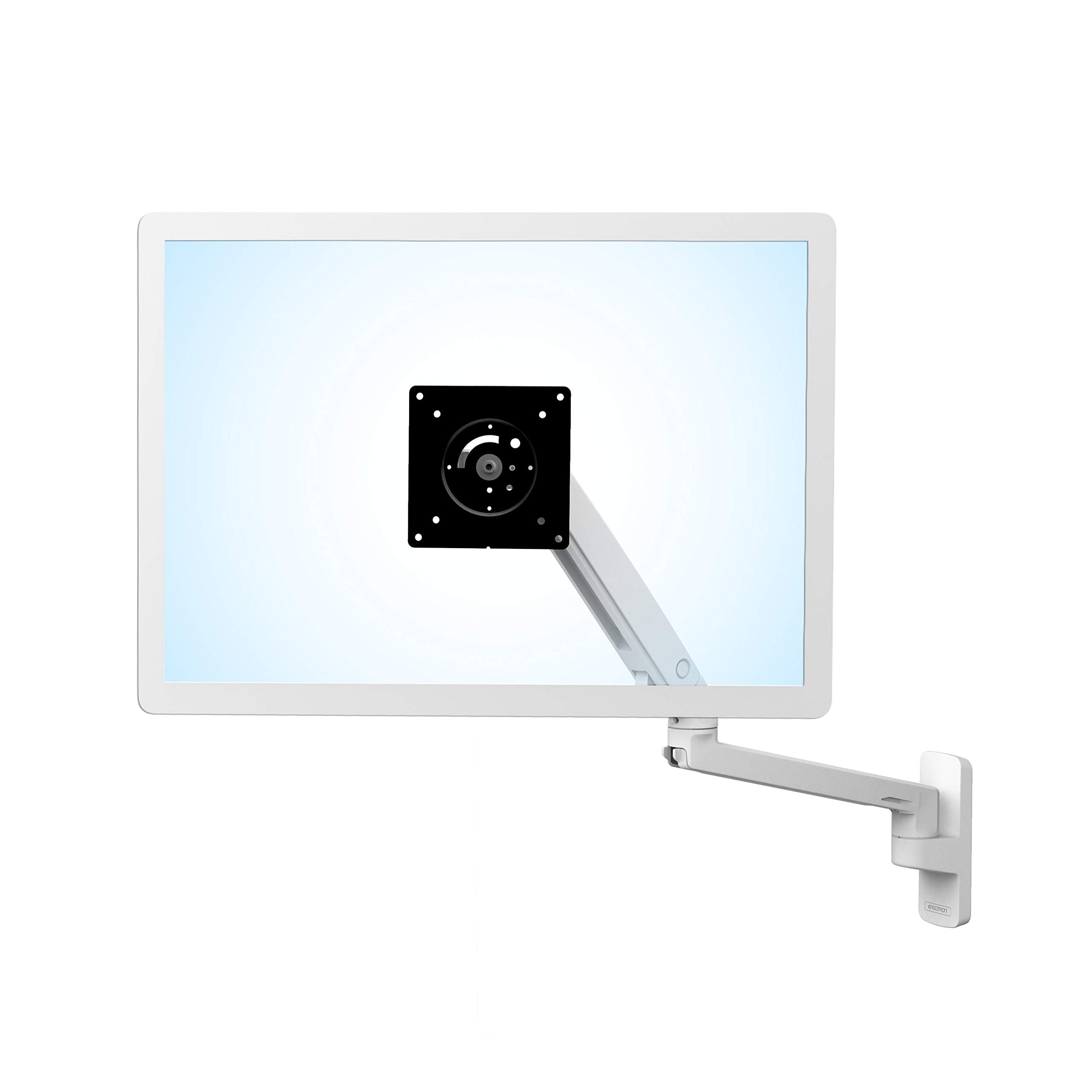 Ergotron � MXV Single Monitor Arm, VESA Wall Mount � for Monitors Up to 34 Inches, 7 to 20 lbs � White