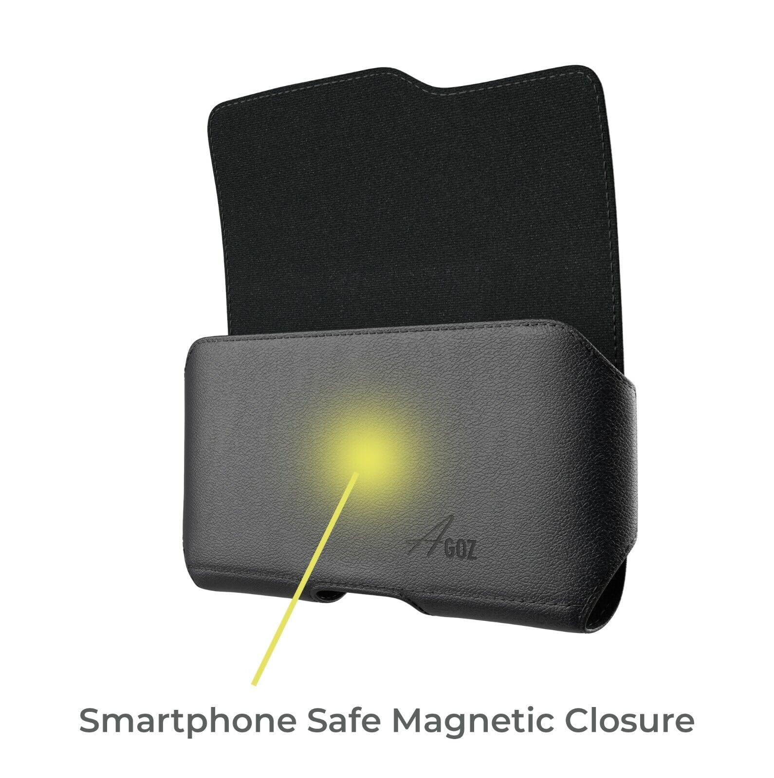 Agoz Premium Leather Pouch Case For Lg K10, Lg Premier Lte L61Al L62Vl, Premier Pro L413Dl, Holster With Belt Clip & Belt Loops