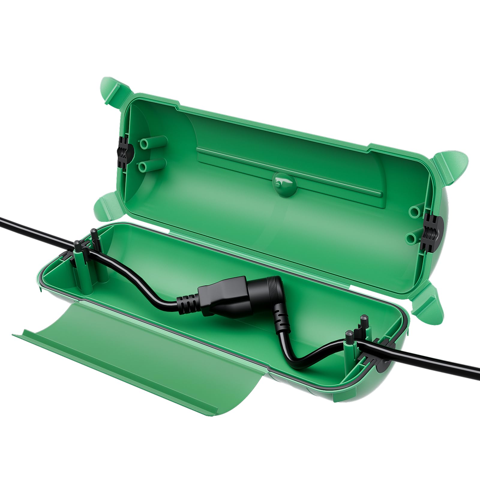 Flemoon Outdoor Extension Cord Safety Cover With Large Housing And Ip44 Waterproof Seal, Weatherproof Electrical Box For Outdoor