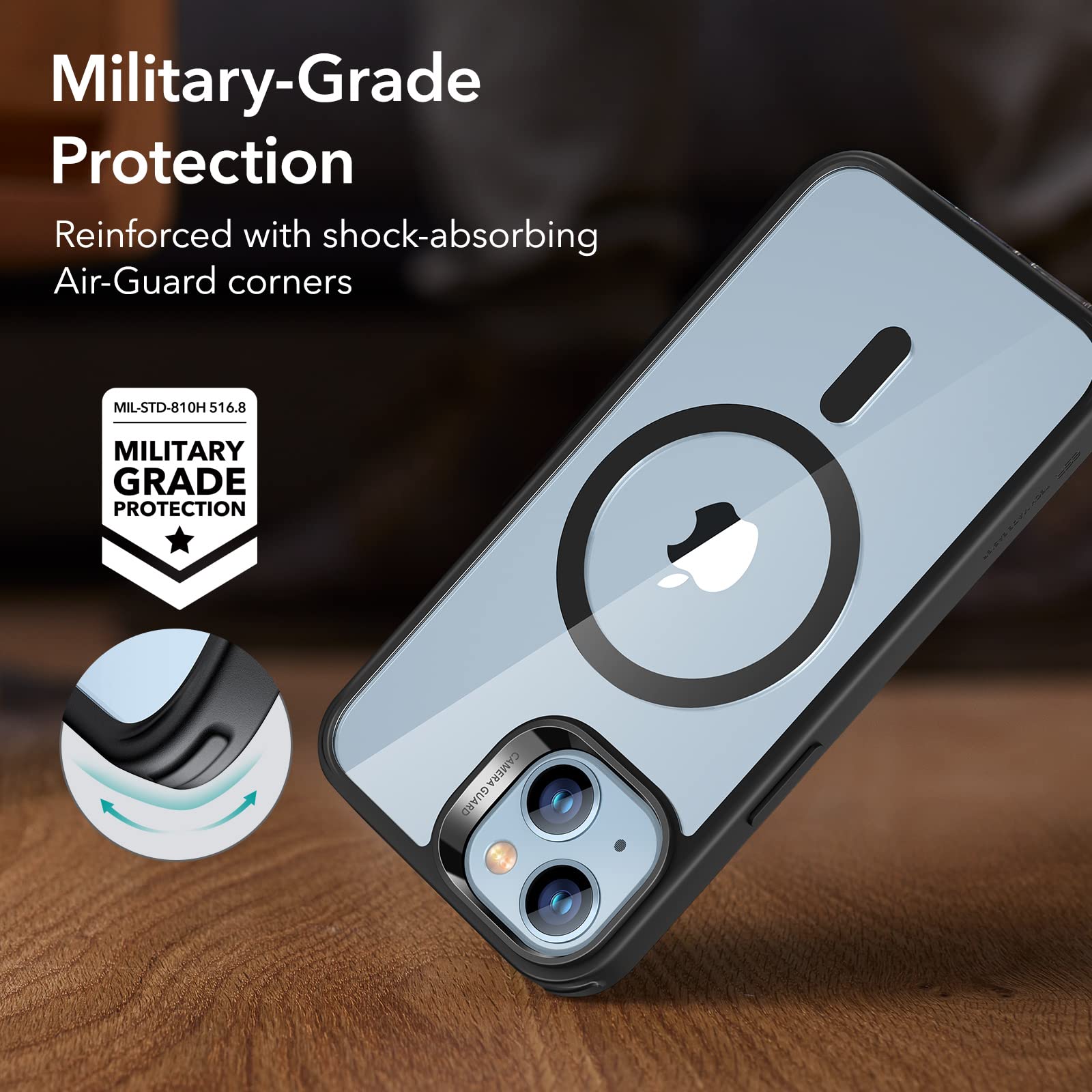 Esr For Iphone 14 /Iphone 13 Case, Compatible With Magsafe, Shockproof Military-Grade Protection, Magnetic Phone Case For Iphone