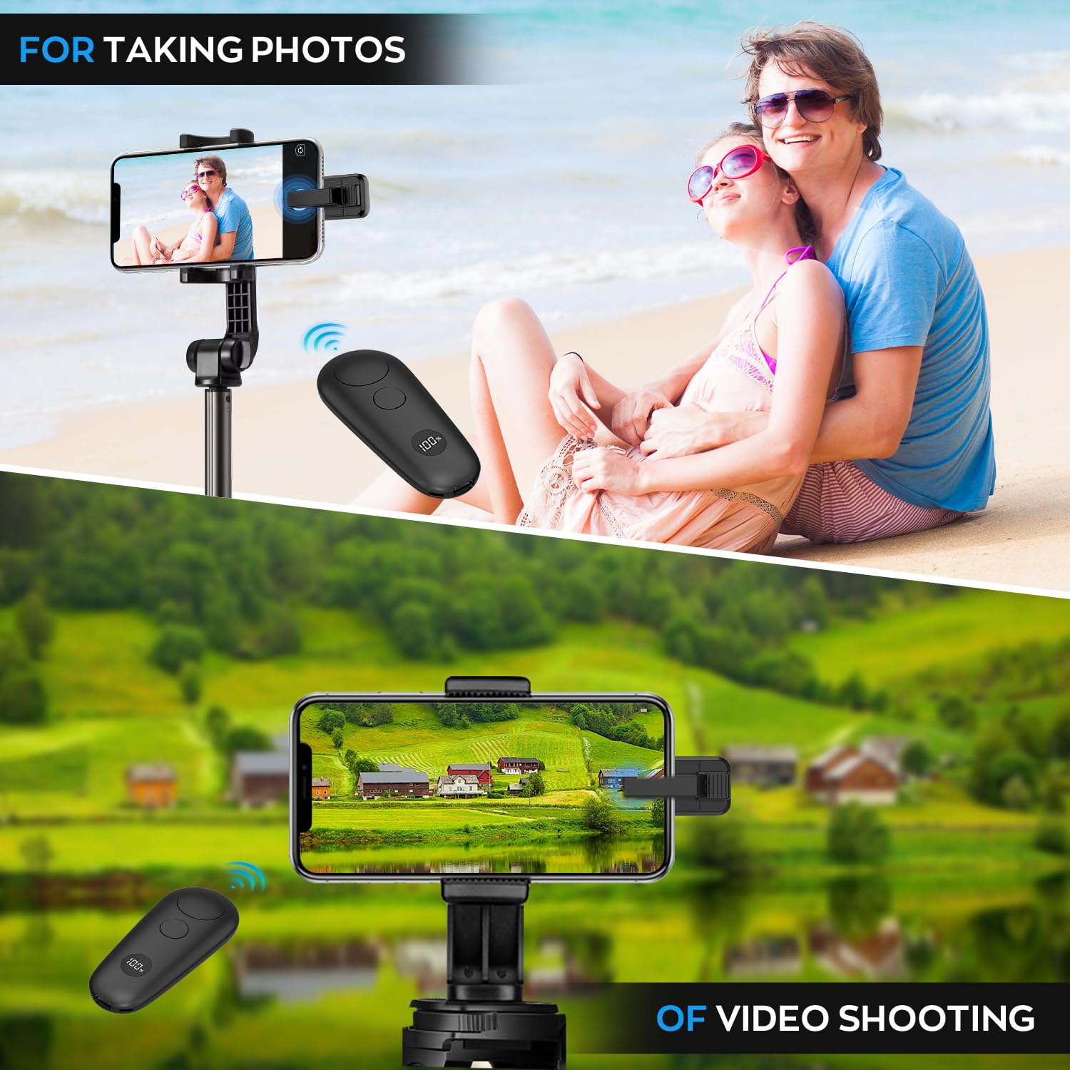 Gekvive Remote Control Page Turner For Kindle Paperwhite Oasis Scribe Ereaders, Page Turner Clicker For Ipad Tablets Reading Nov