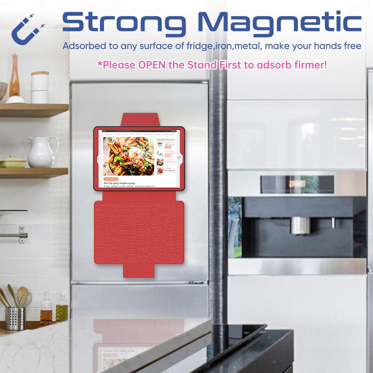 Seymac Stock Case For Ipad 9Th/8Th/7Th Generation 10.2'', Strong Magnetic Auto Sleep Shockproof Case With Absorbing Multi Angles