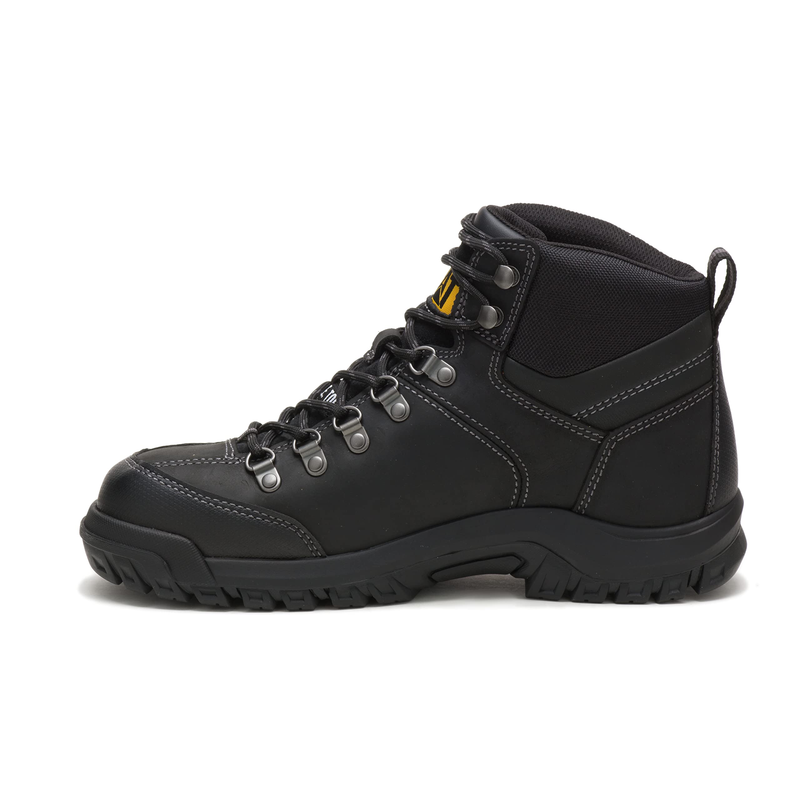 cat Footwear Mens Threshold Waterproof Steel Toe Work Boot, Black, 95 Wide