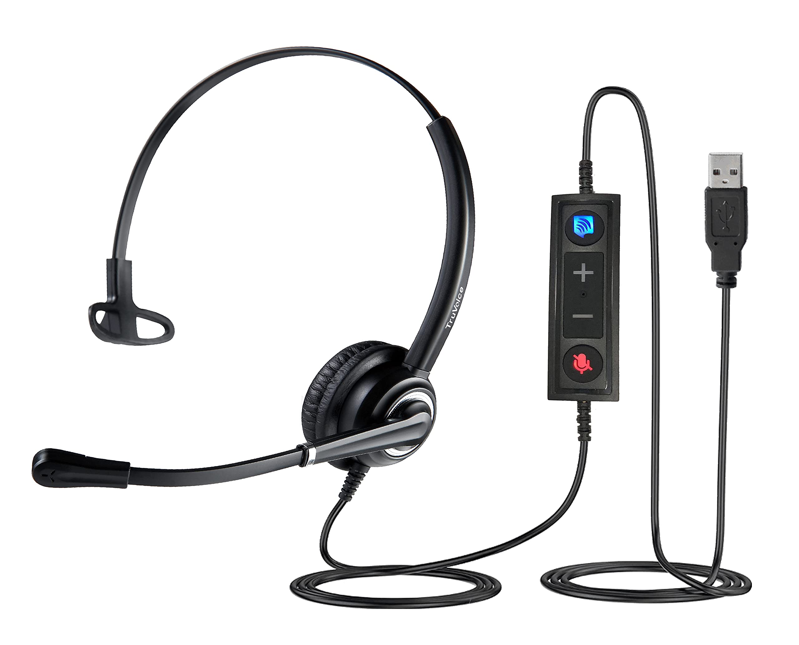 Voicepro 10 Professional Home Office And Call Center Usb Headset With Noise Canceling Microphone, Hd Speakers And In Line Call C