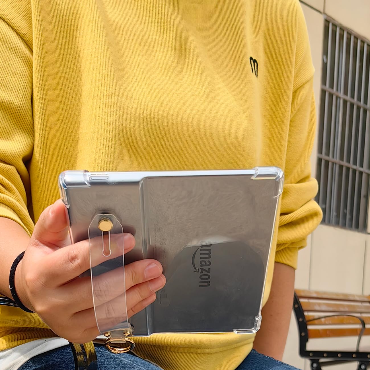 Umubuhoms Hand Held Clear Case For 7 Inch Kindle Oasis (10Th Generation,2019 And 9Th Generation,2017) Lightweight, Scratch Proof