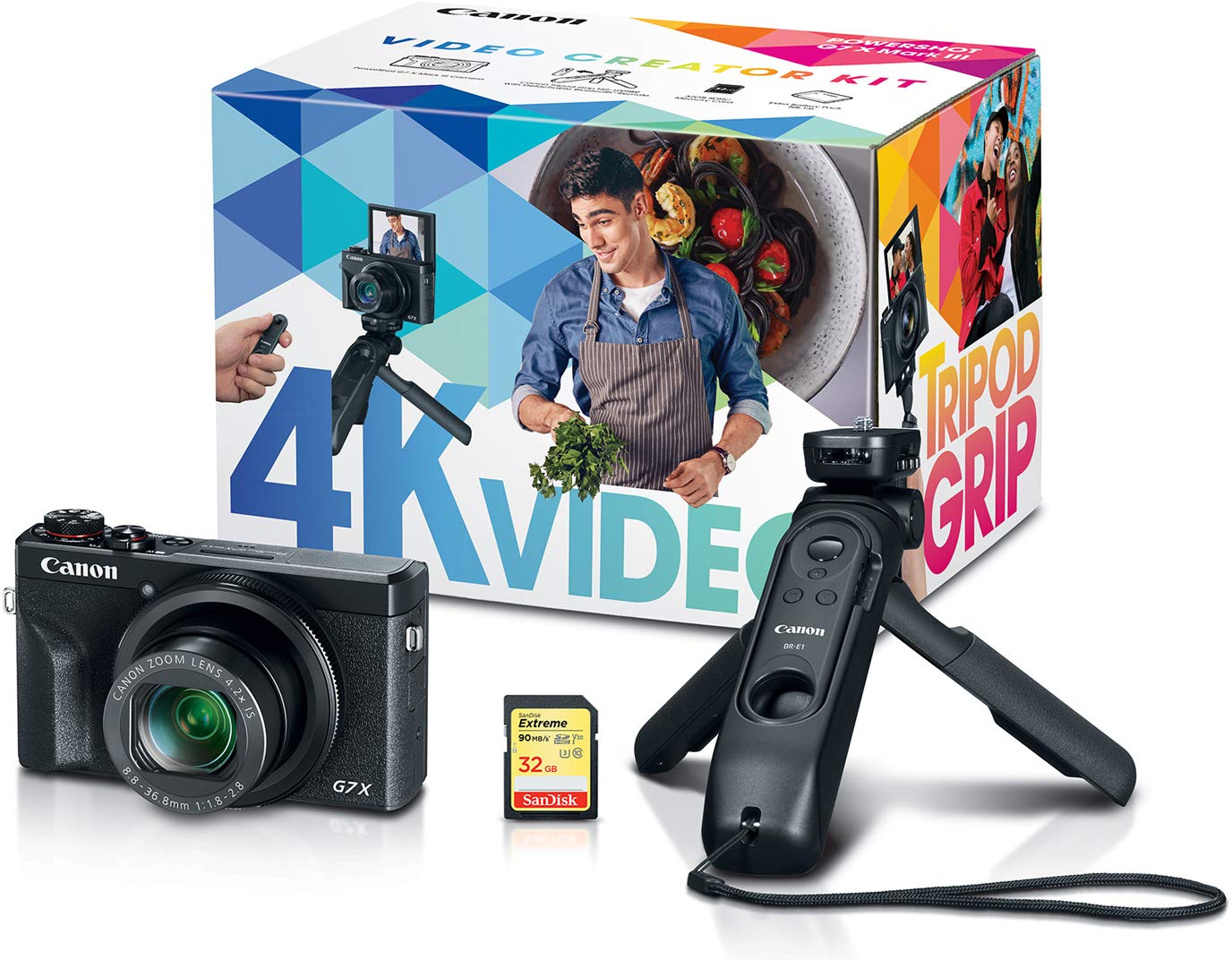 Canon PowerShot G7 X Mark III Digital Camera, Video Creator Kit with Accessories: Tripod, Memory Card, and Detachable Bluetooth 