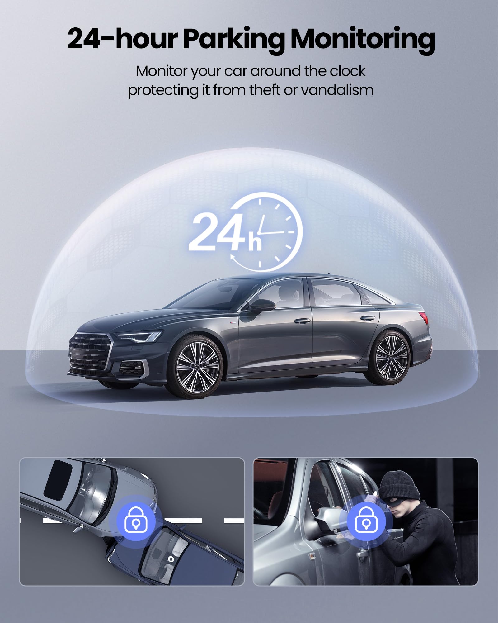 Dash Cam, 4K Ultra Hd Front Camera+2K Rear Cameras, 5G Wifi   Fastest Download Speeds App, Support Ios Android,Wdr Night Vision,