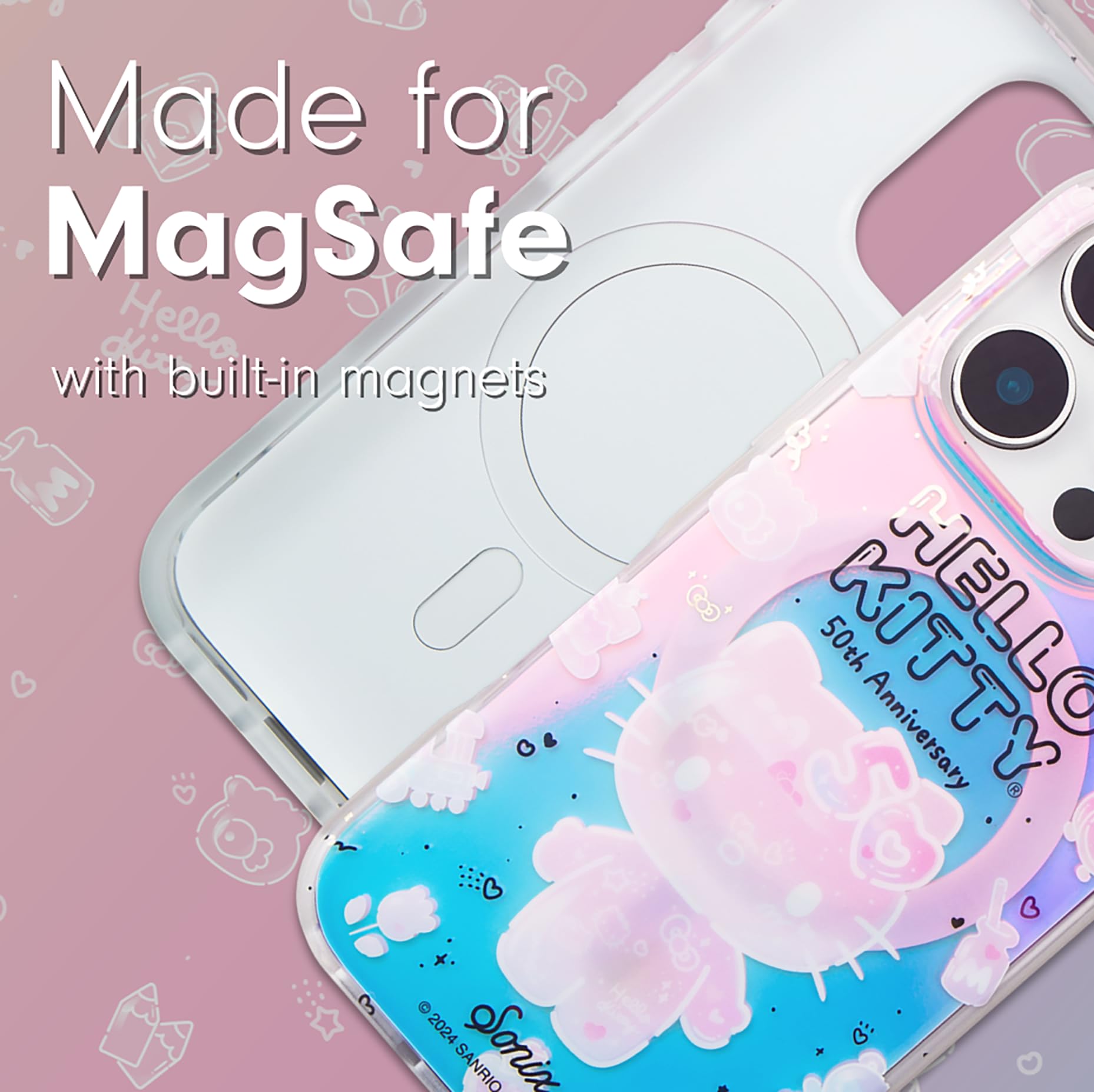 Sonix X Sanrio Case For Iphone 16 Pro Max | Compatible With Magsafe | 10Ft Drop Tested | Hello Kitty 50Th Anniversary