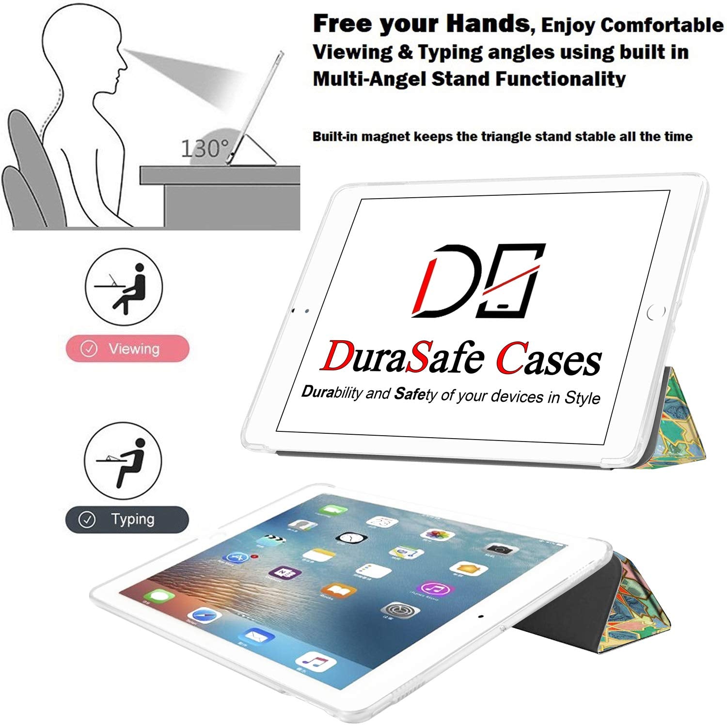 Durasafe Cases For Ipad 9.7 Inch 6Th Gen / 5Th Gen [Ipad 6 Ipad 5 ] A1893 A1822 A1954 Mrjn2Ll/A Mr7G2Ll/A Mr7F2Ll/A Lightweight
