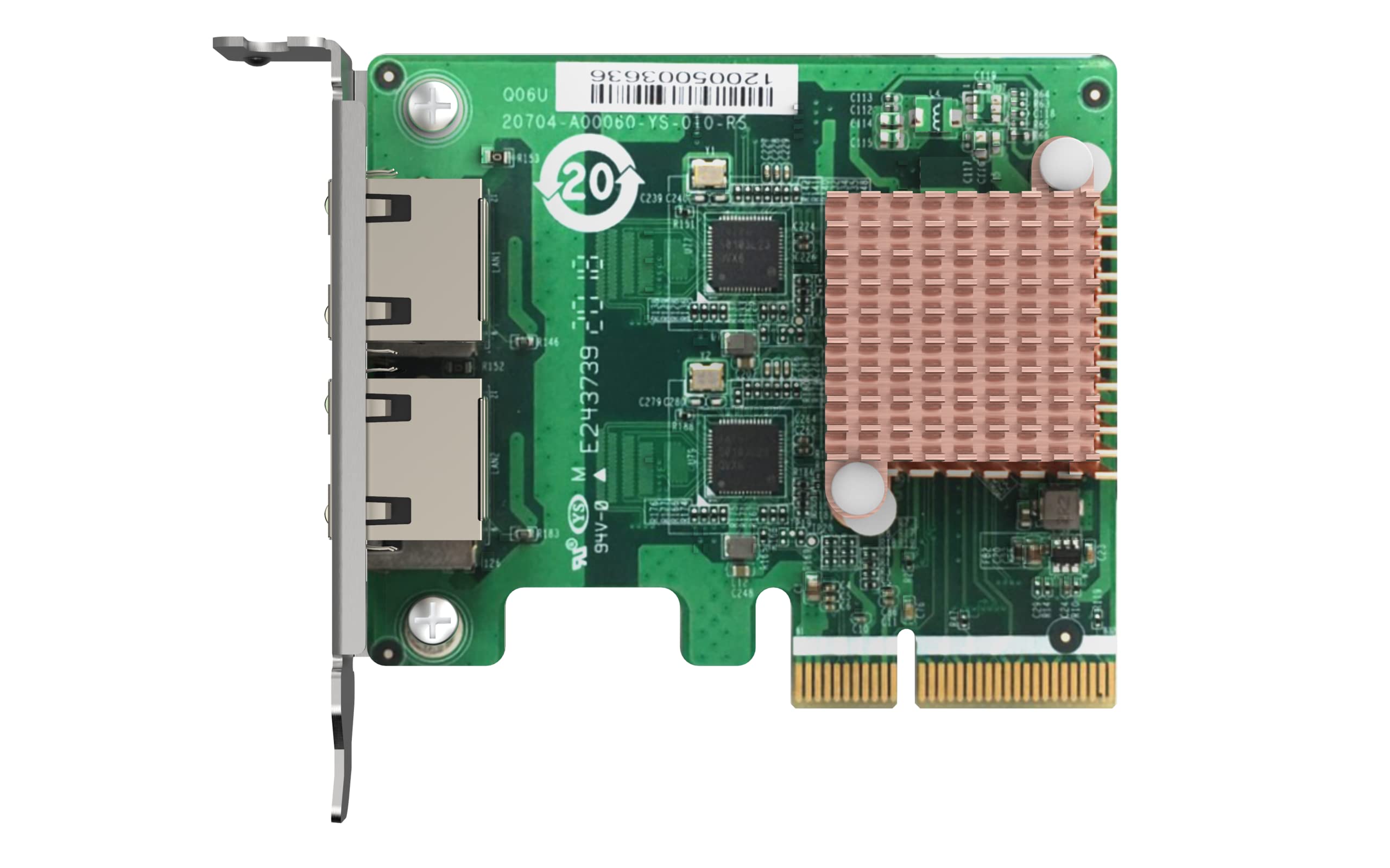 Dual Port 2.5Gbe 4-Speed Network Card