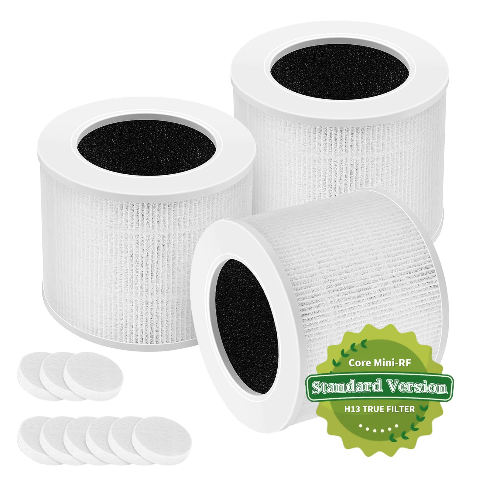 Mokchance Core Mini Replacement Filter For Levoit Air Purifier, 3 Stages True Hepa Activated Carbon Filters Fit For Levoit Core