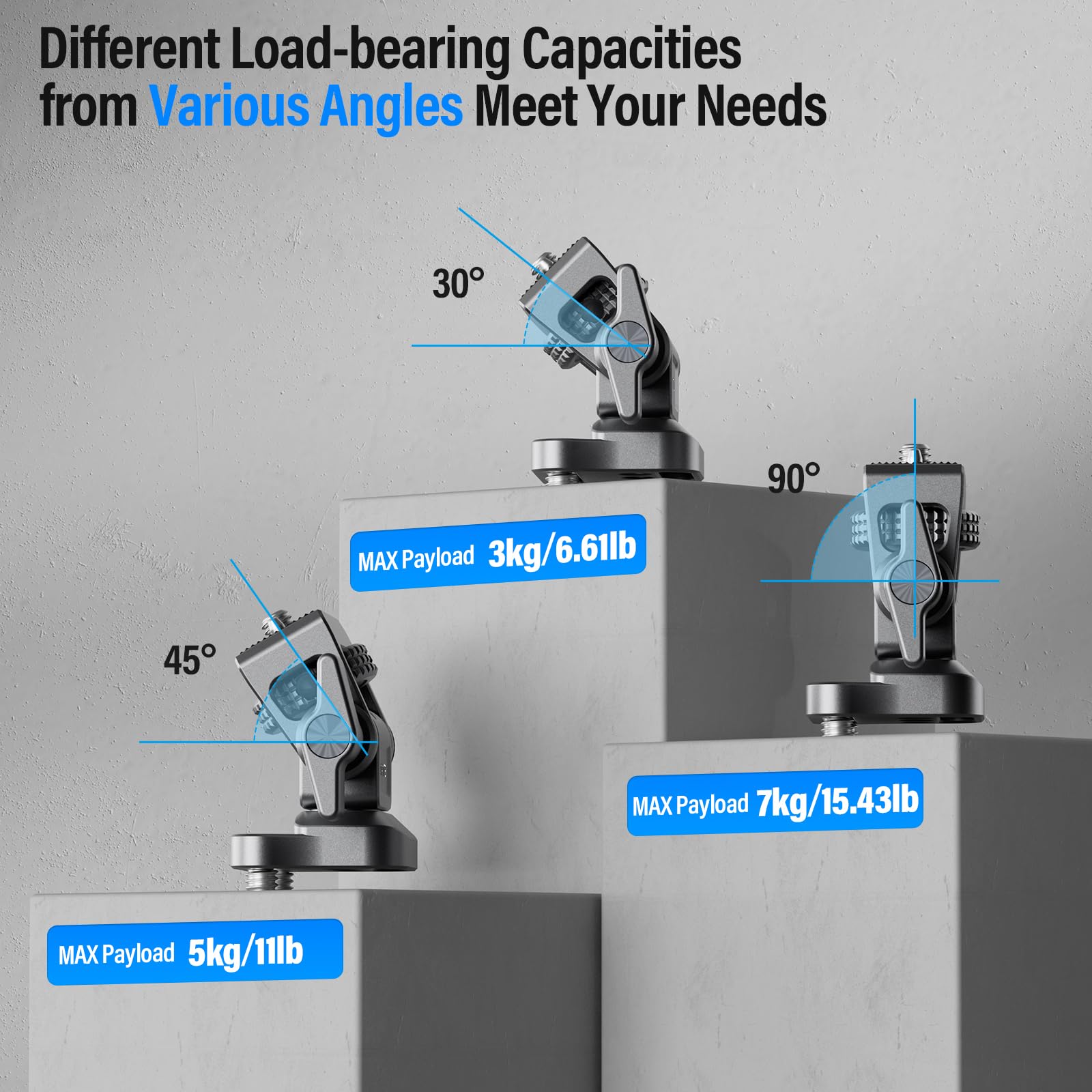 Sirui Field Monitor Bracket With Dual 1/4' Screws Mount, Swivel 360� And Tilt 180� Adjustable Camera Monitor Holder For 5' And 7' Monitor, Am Mts