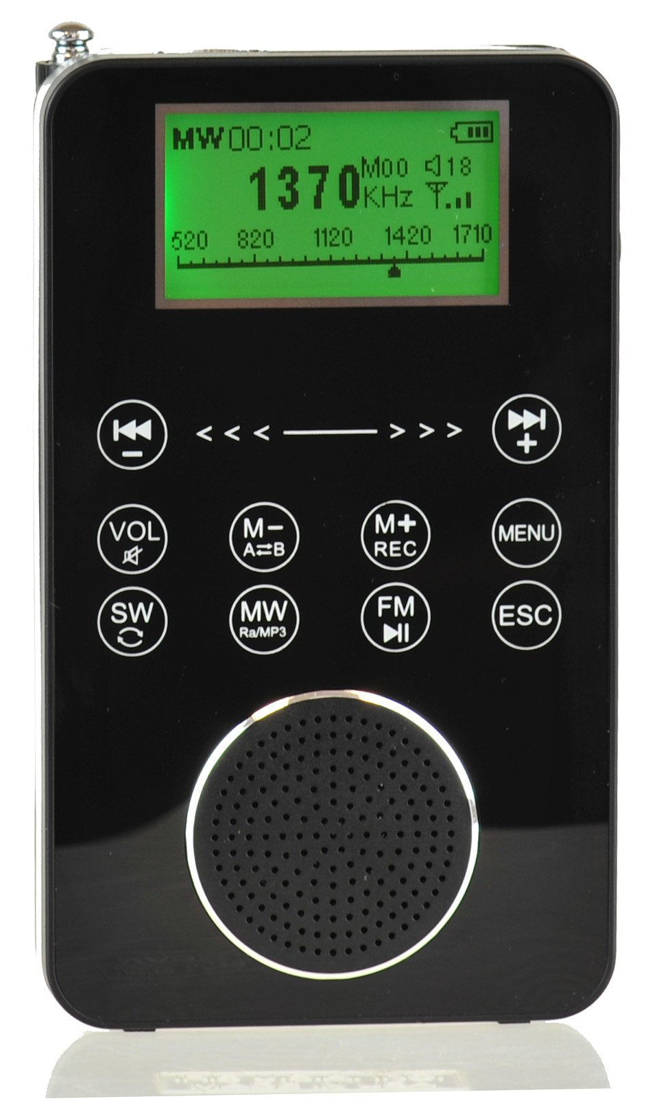Degen De1131 4 In 1 Touch Screen Controlled Portable Am/Fm/Sw Digital Radio, Mp3 Player With Built In 4Gb Flash Memory And Micro