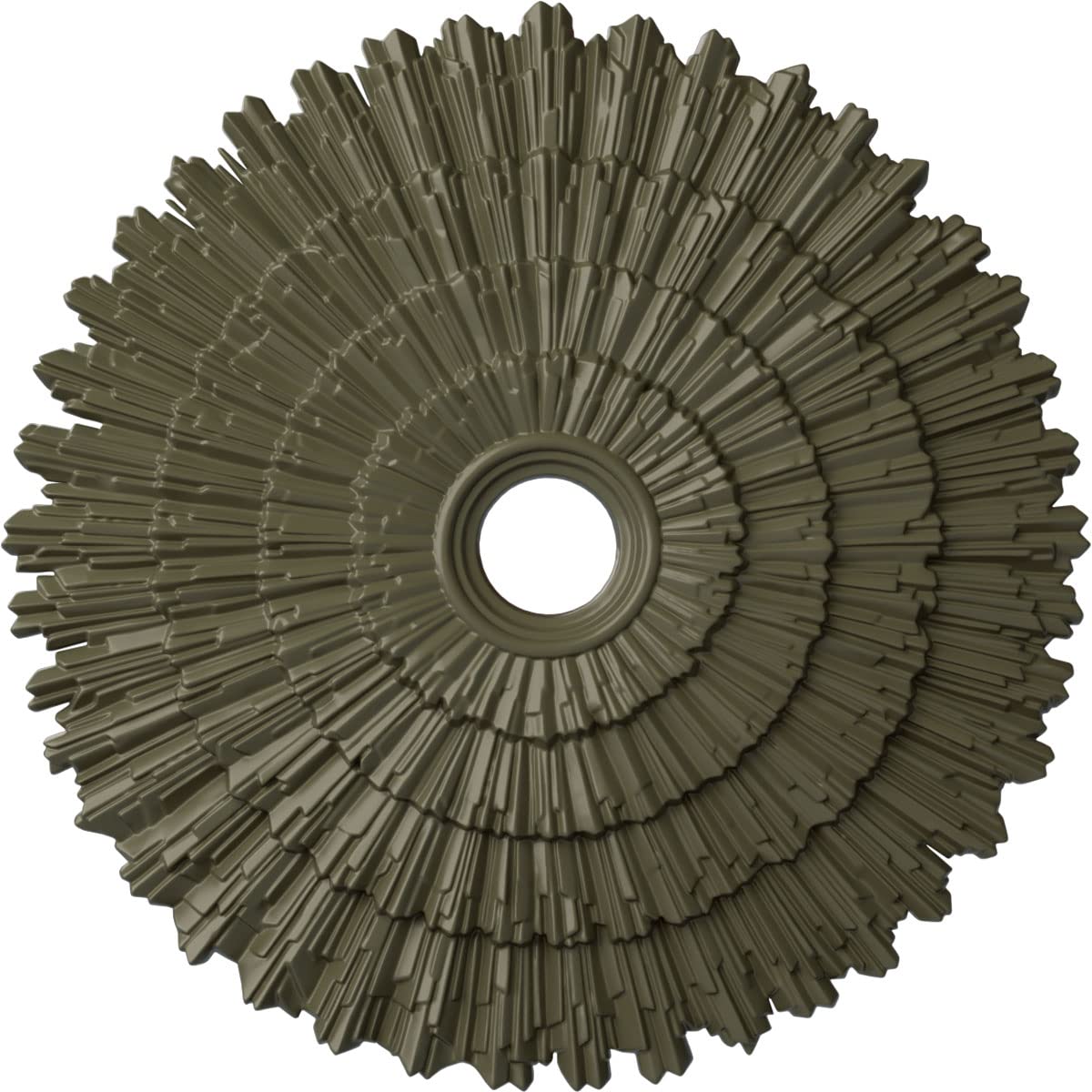 Ekena Millwork CM24ENPTF Cm24Enptf Eryn Ceiling Medallion, 24-3/4 X 3-1/4 X 1-7/8, Painted Turtle