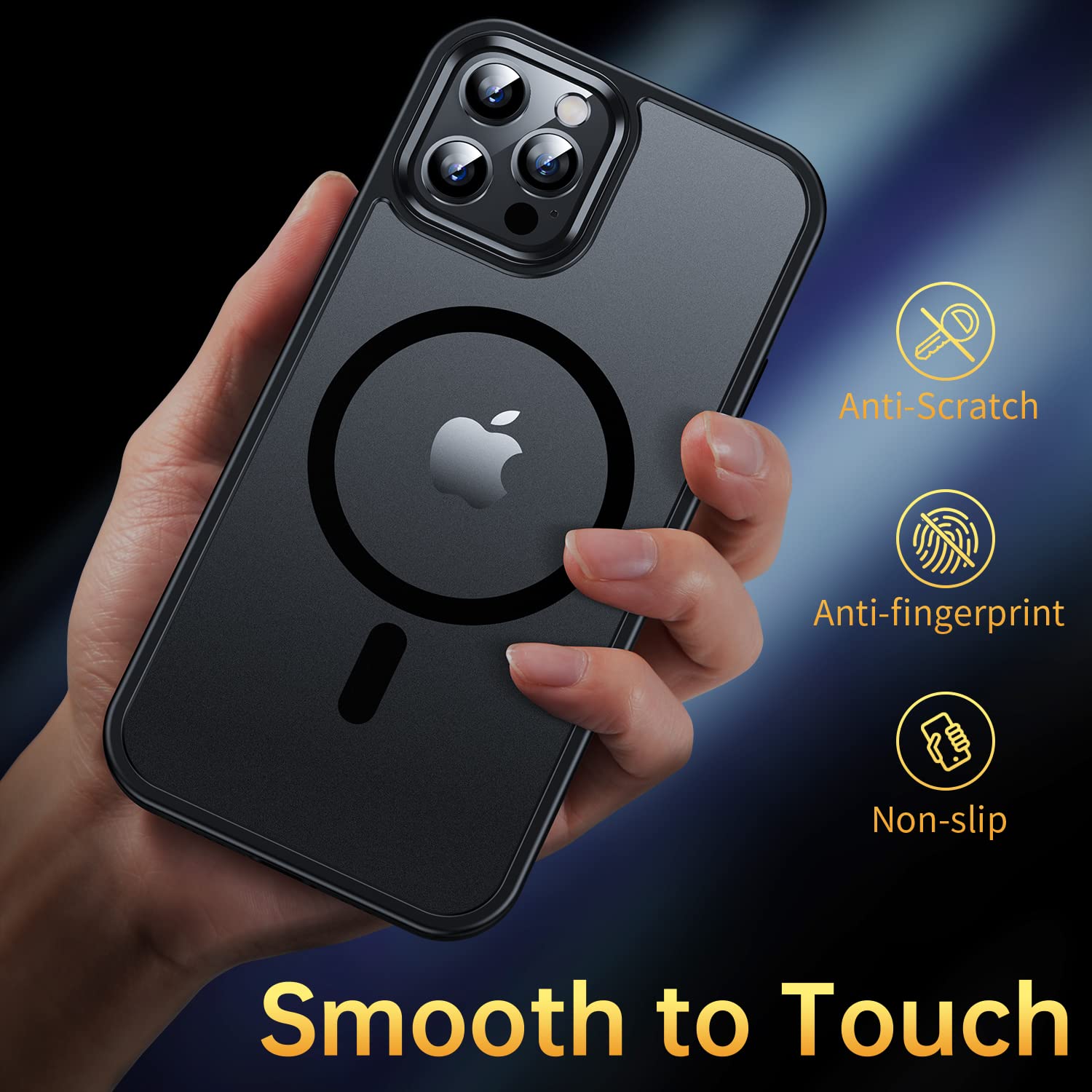 Casequue Magnetic Case For Iphone 12 Pro Max Case [Military Drop Protection] [Compatible With Magsafe]Anti Fingerprint Shockproo