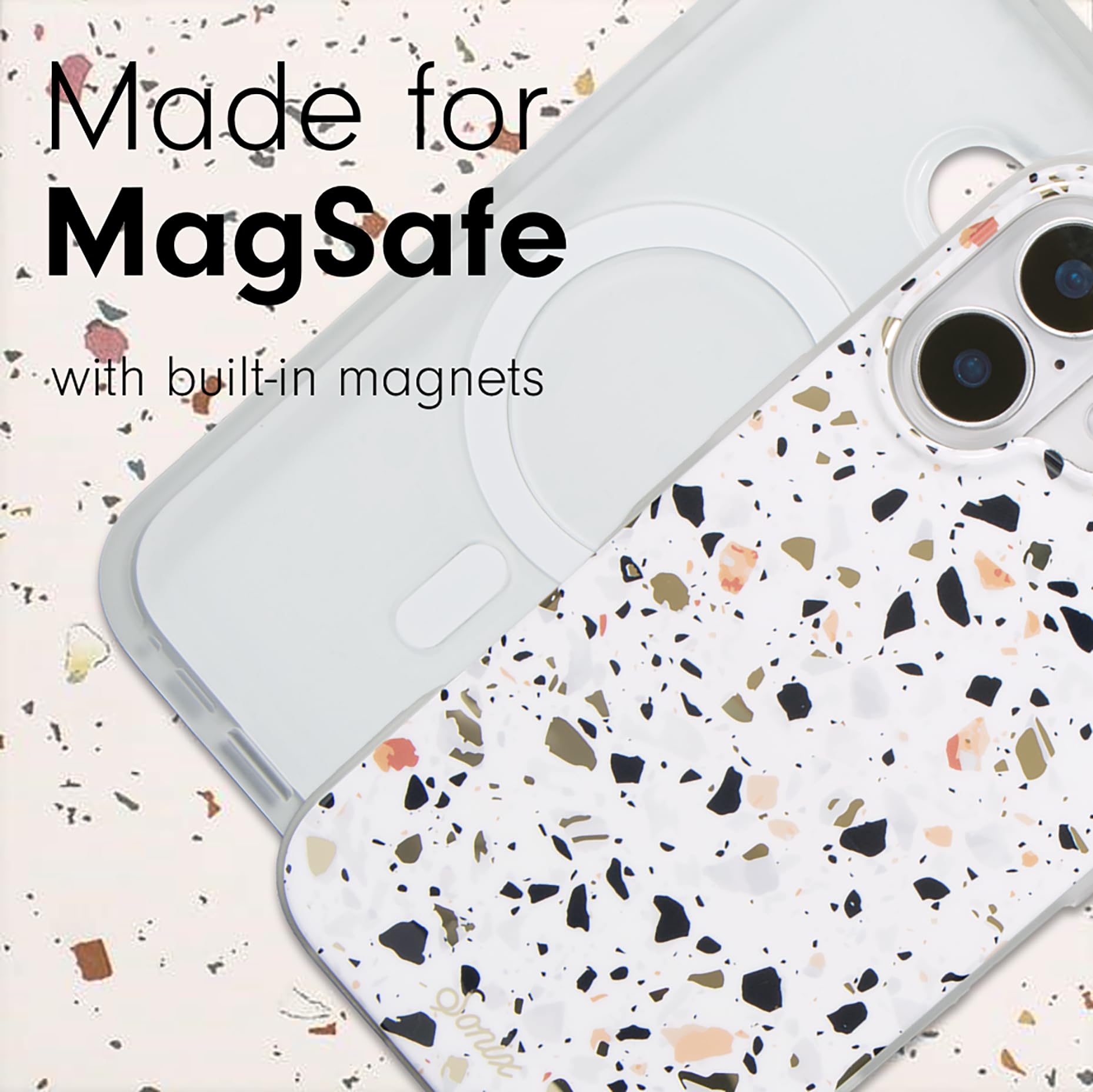 Sonix Case For Iphone 16 Plus | Compatible With Magsafe | 10Ft Drop Tested | Terrazzo Confetti