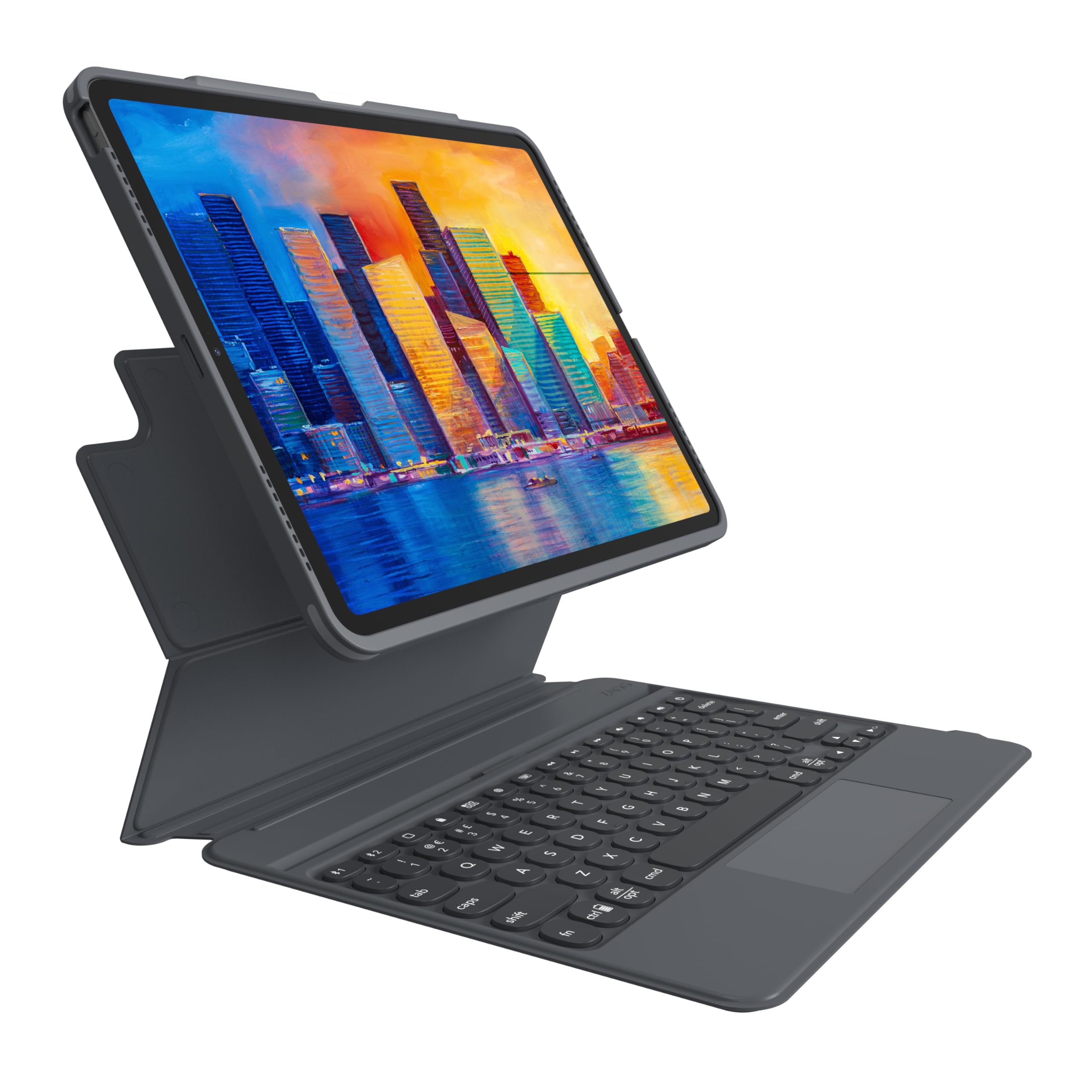 Zagg Pro Keys Wireless Keyboard & Detachable Case For Ipad Pro 12.9   Backlit Keys, Apple Pencil Holder, 6.6Ft Drop Protection