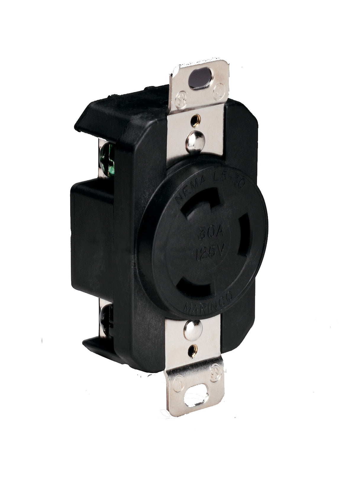 Marinco 305Crrb Marine Electrical Receptacle (30 Amp, 125 Volt, Female, Black)