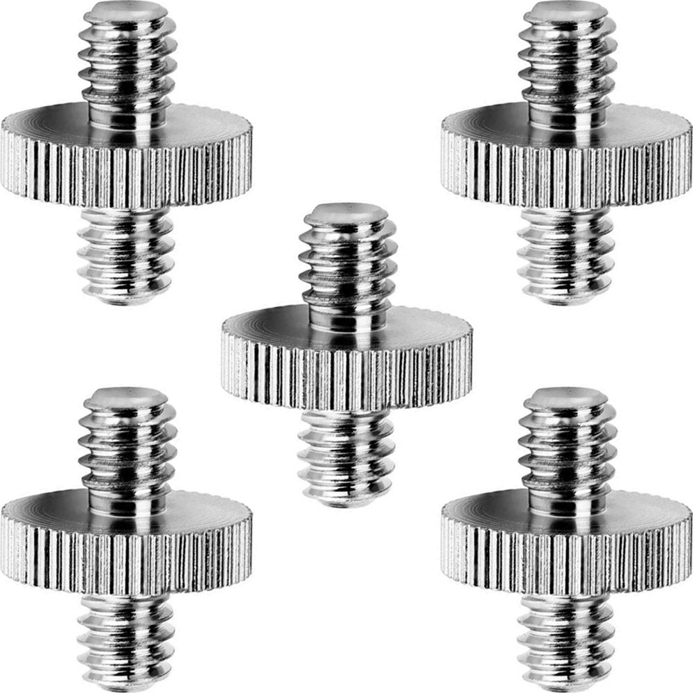 Anwenk Standard 1/4-20 Male to 1/4-20 Male Threaded Tripod Screw Adapter Standard Tripod Mounting Thread Camera Screw Adapter Co