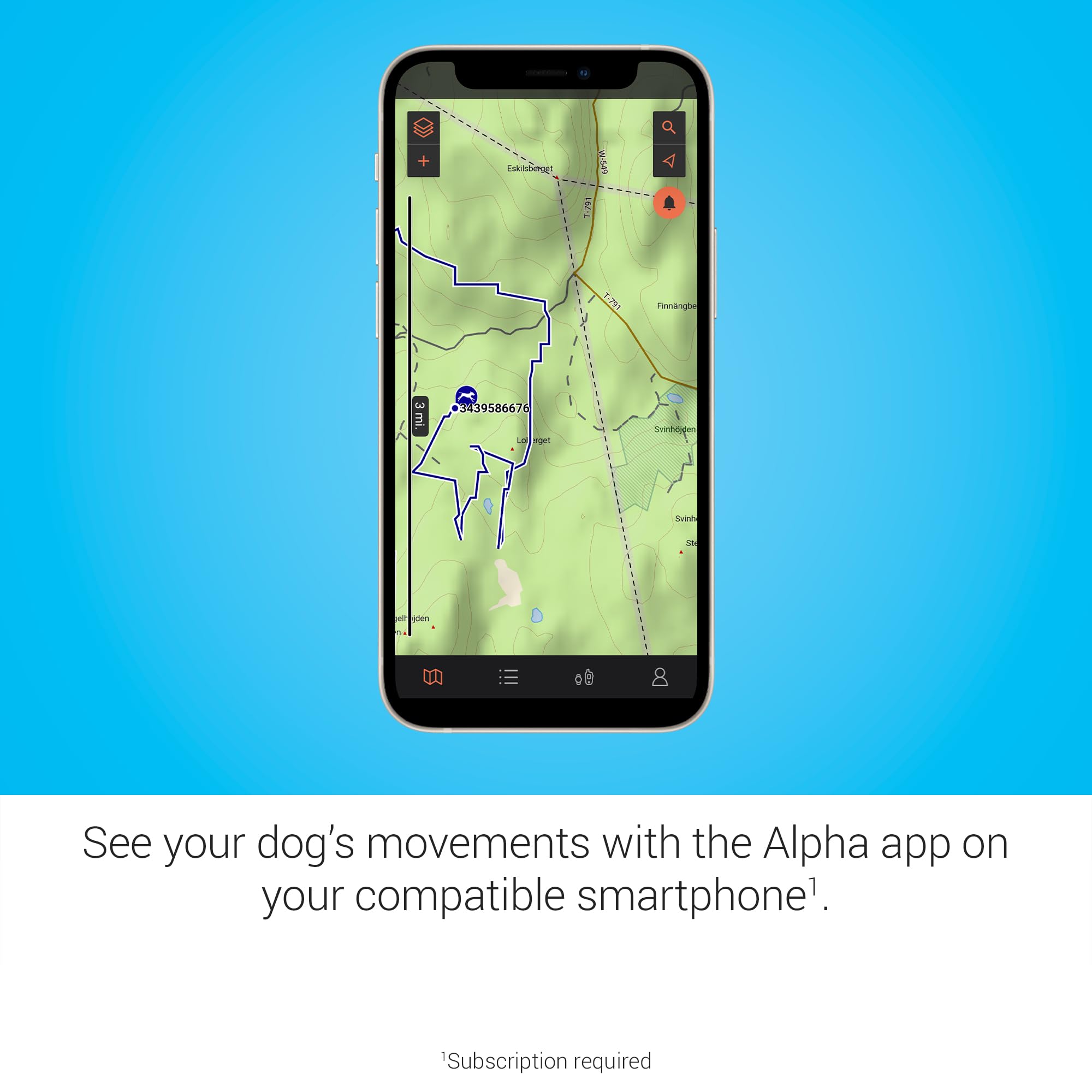 Garmin Alpha Lte, Cellular Technology Dog Tracker, See Your Dogs Movements On Your Compatible Smartphone Or Integrate It With Y
