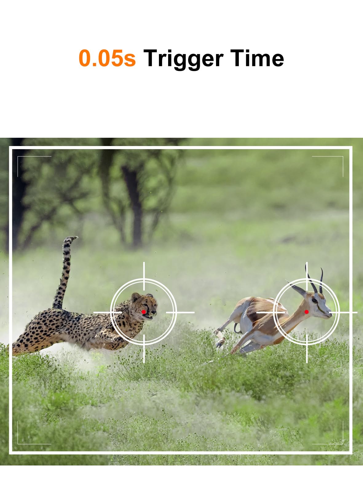 Dargahou Trail Camera   4K 48Mp Game Camera With Night Vision, 0.05S Trigger Motion Activated Hunting Camera, Ip66 Waterproof, 1