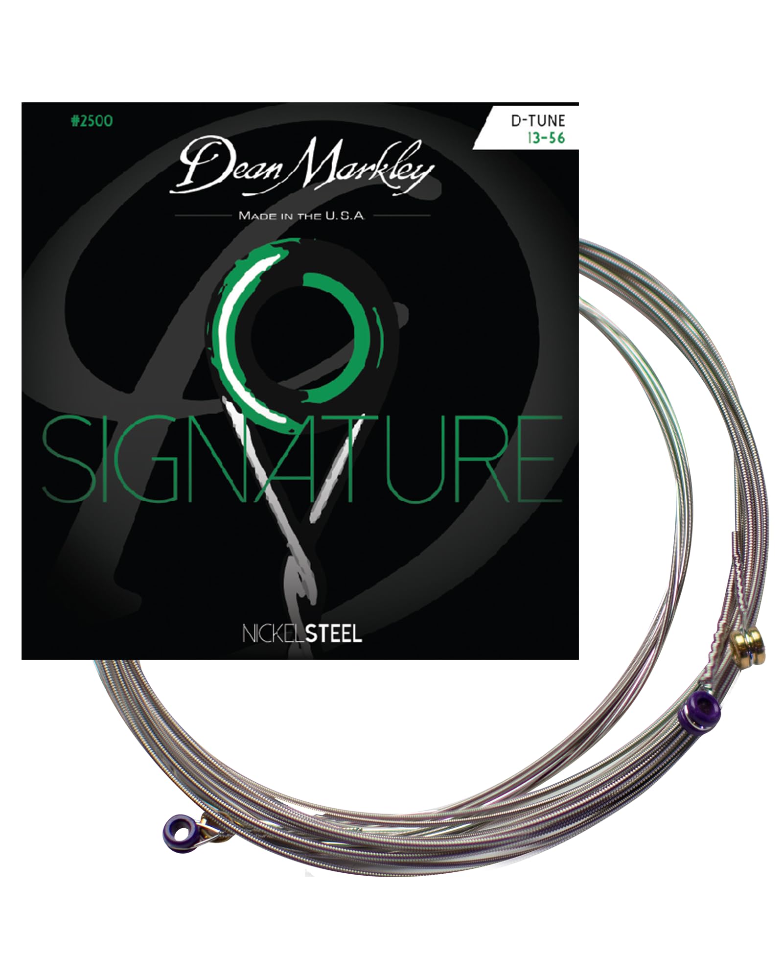 Dean Markley Electric Guitar Strings Nickel Steel Signature 6 String Set. Nickel Wound Guitar Strings DTune, Soft Electric Guita