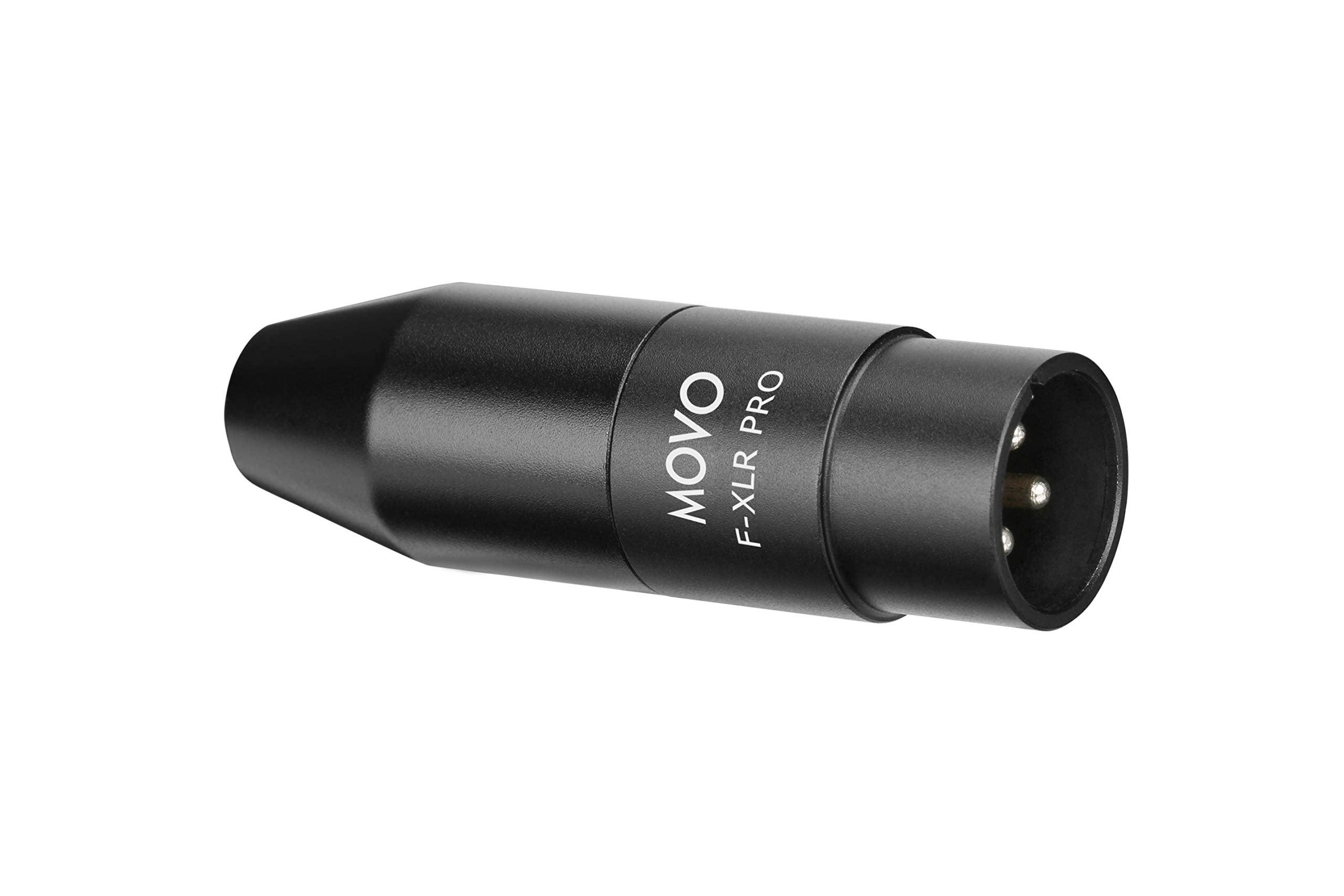 Movo Fxlr-Pro 3.5Mm (Trs) Mini-Jack Female Microphone Adapter To 3-Pin Xlr Male Connector With Integrated Phantom Power Converte