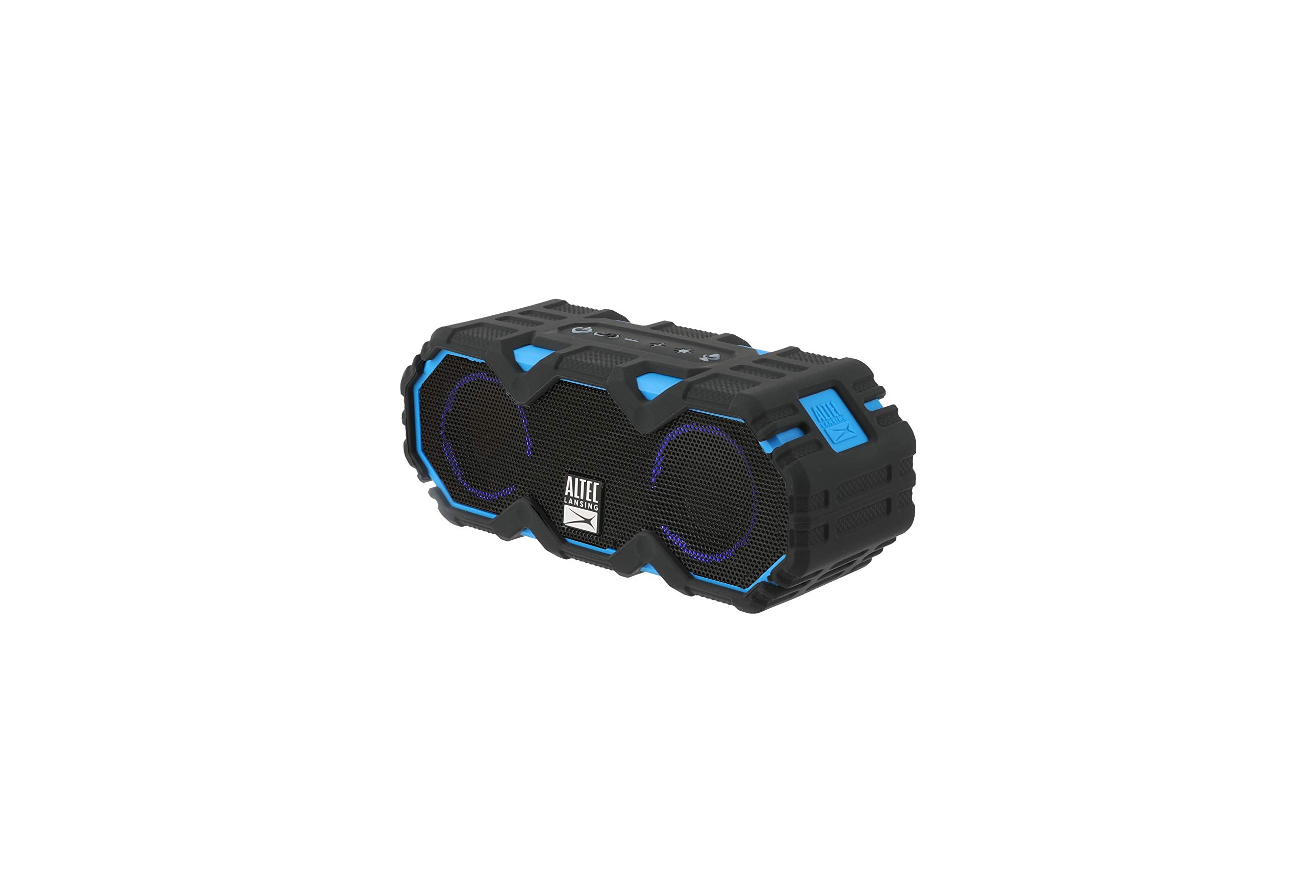 Altec Lansing Lifejacket Mini   Waterproof Bluetooth Speaker With Lights, Portable Wireless Speaker For Pool, Beach, Hiking, Spo