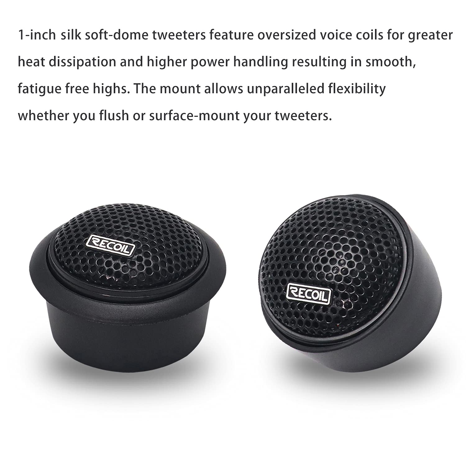 Recoil Rem525 Echo Series 5.25 Inch Car Audio Component Speaker System