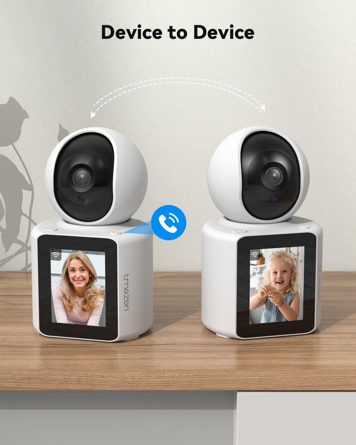 Tmezon Video Pet Dog Camera Indoor Two Way Wireless Security Camera Monitor 1080P With Phone App And Motion Detection,Baby/Elder