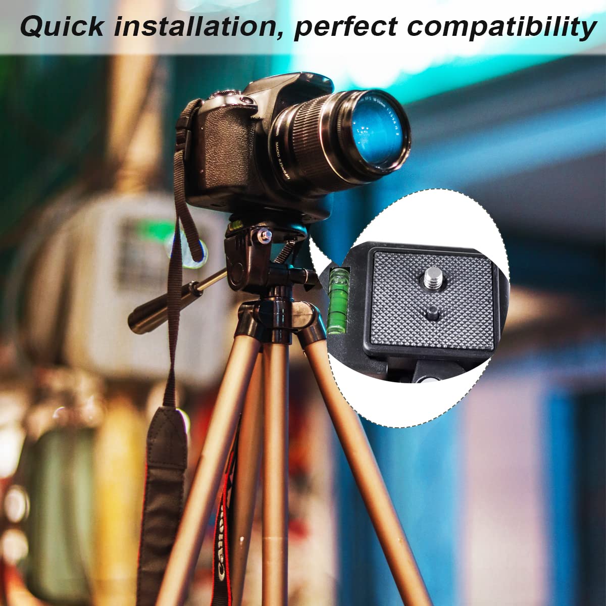 2 Pack 41Mm Tripod Quick Release Plate Camera Mounting Adapter, Qr Plate Camera Tripod Ball Head Parts Replacement Compatible Wi