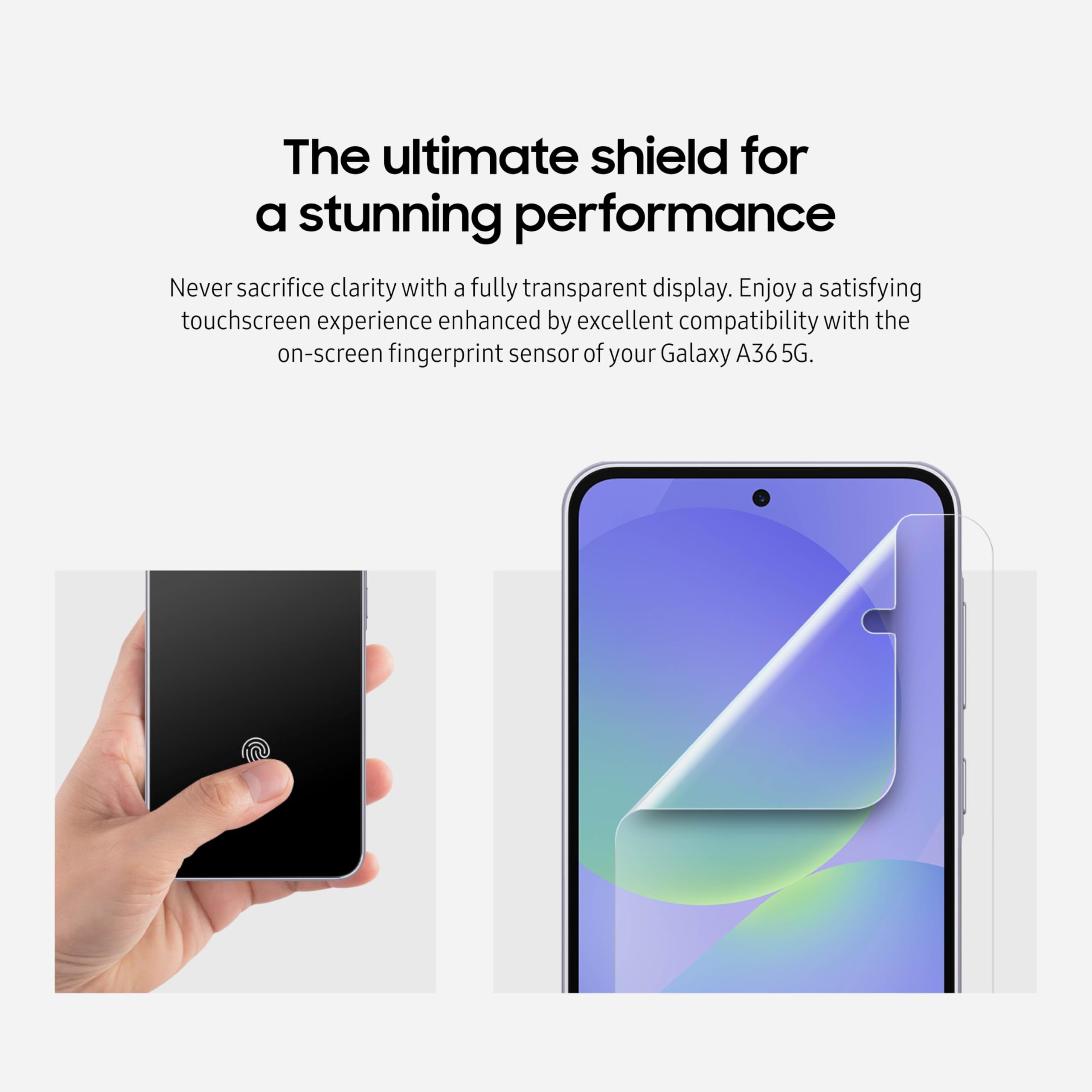 Samsung Galaxy A36 5G Screen Protector, Anti-Scratch Finish, Durable Design, Transparency, Ef-Ua366Ctegus
