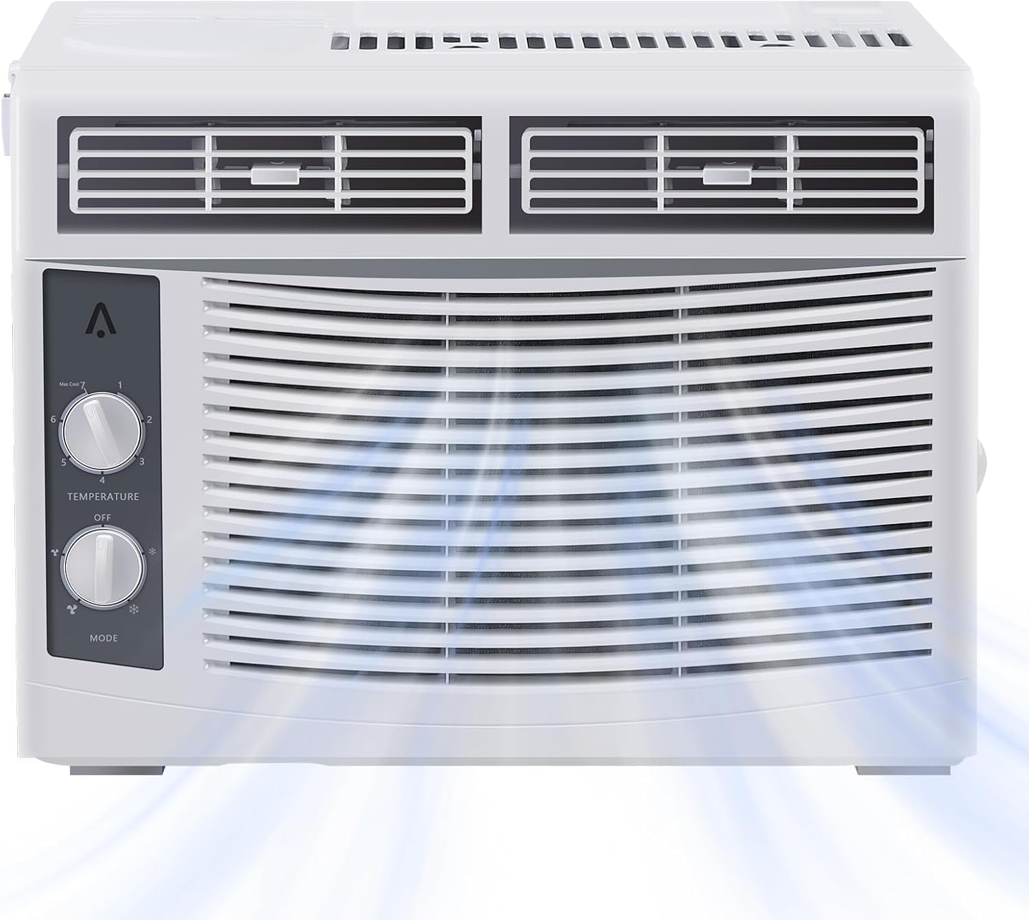 Window Air Conditioner 5000 BTU, Window AC Unit Cools Up to 250 Square Feet, Cool and Fan Functions with Remote Control, 3 Cooli