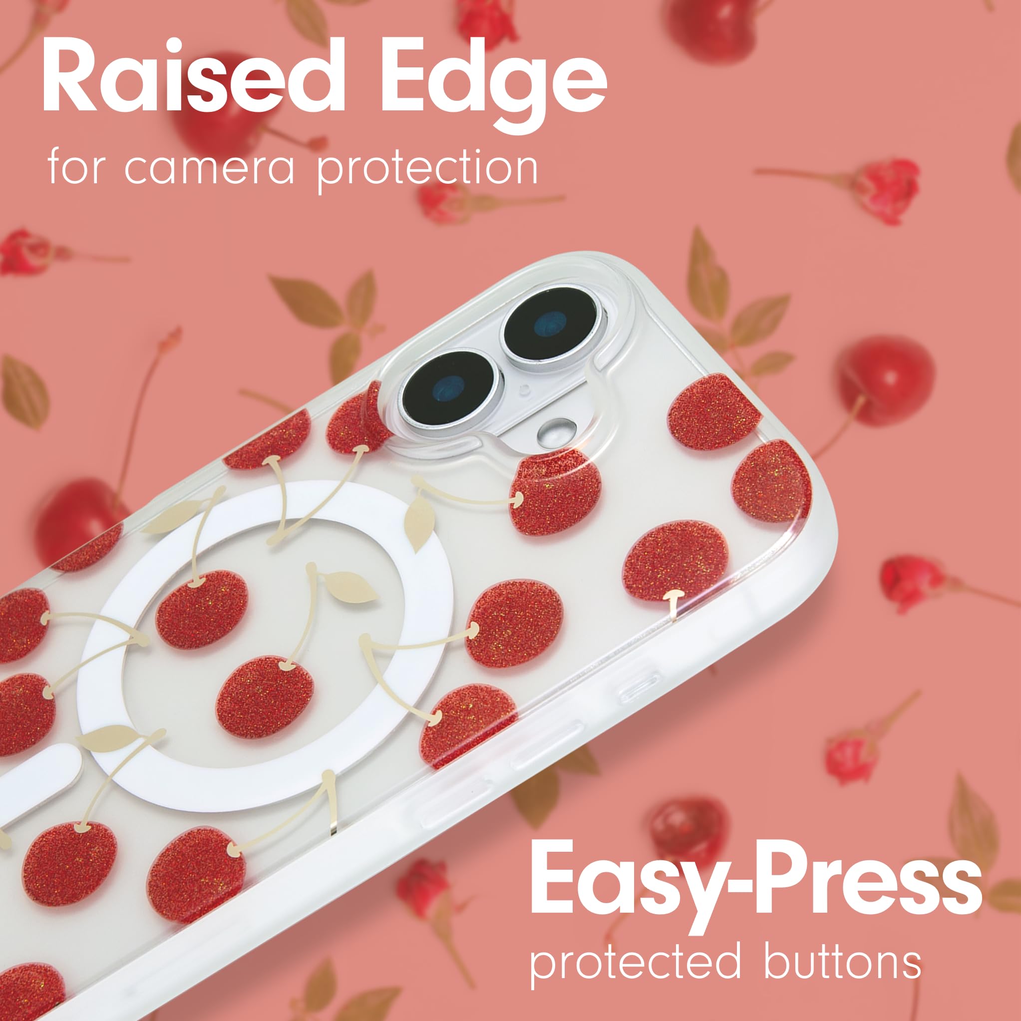 Sonix Case For Iphone 16 | Compatible With Magsafe | 10Ft Drop Tested | Cherry On Top