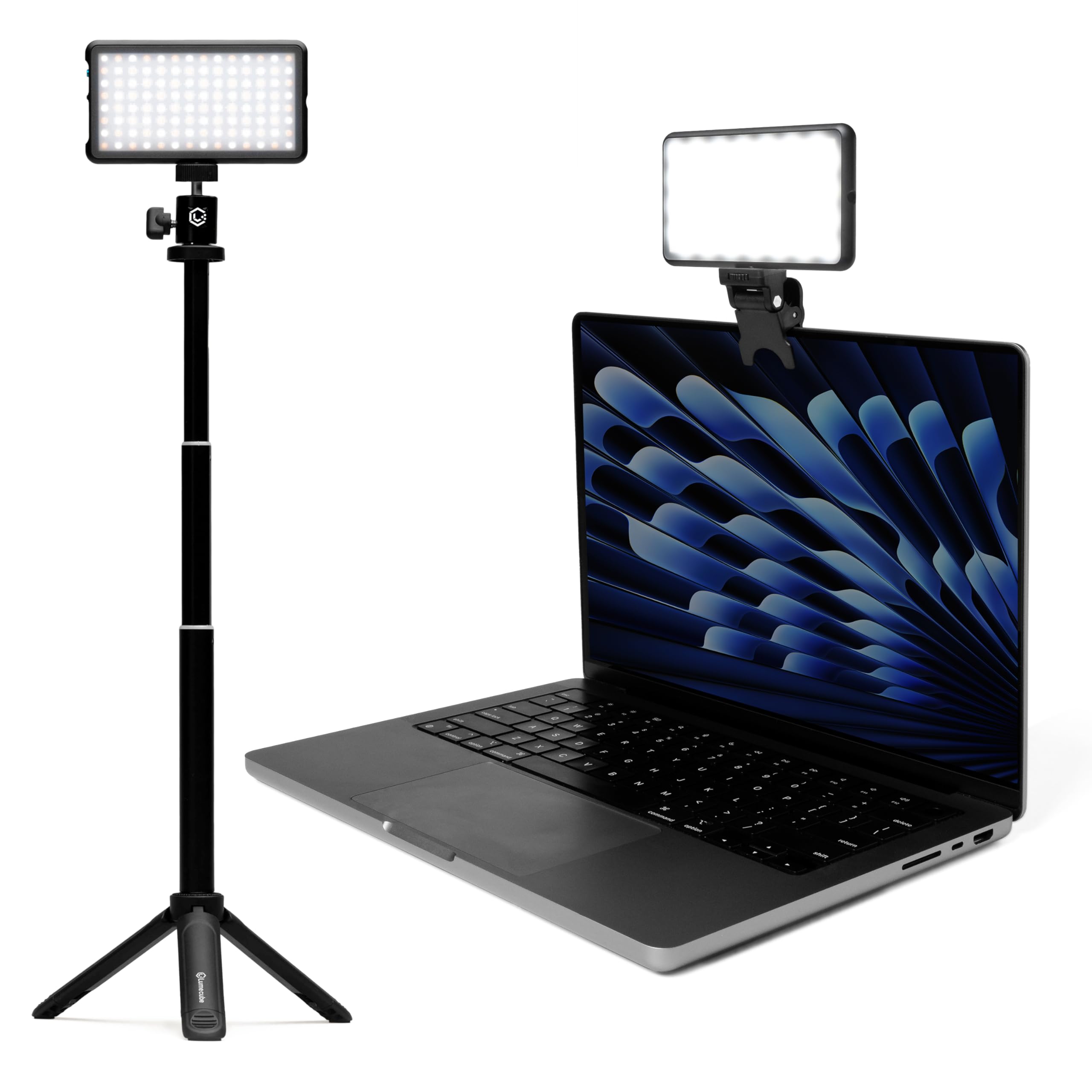 Lume Cube Broadcast Lighting Kit Live Stream Webcam Light For Computer & Laptop Enhance Video Calls Streaming & Vlogging Include