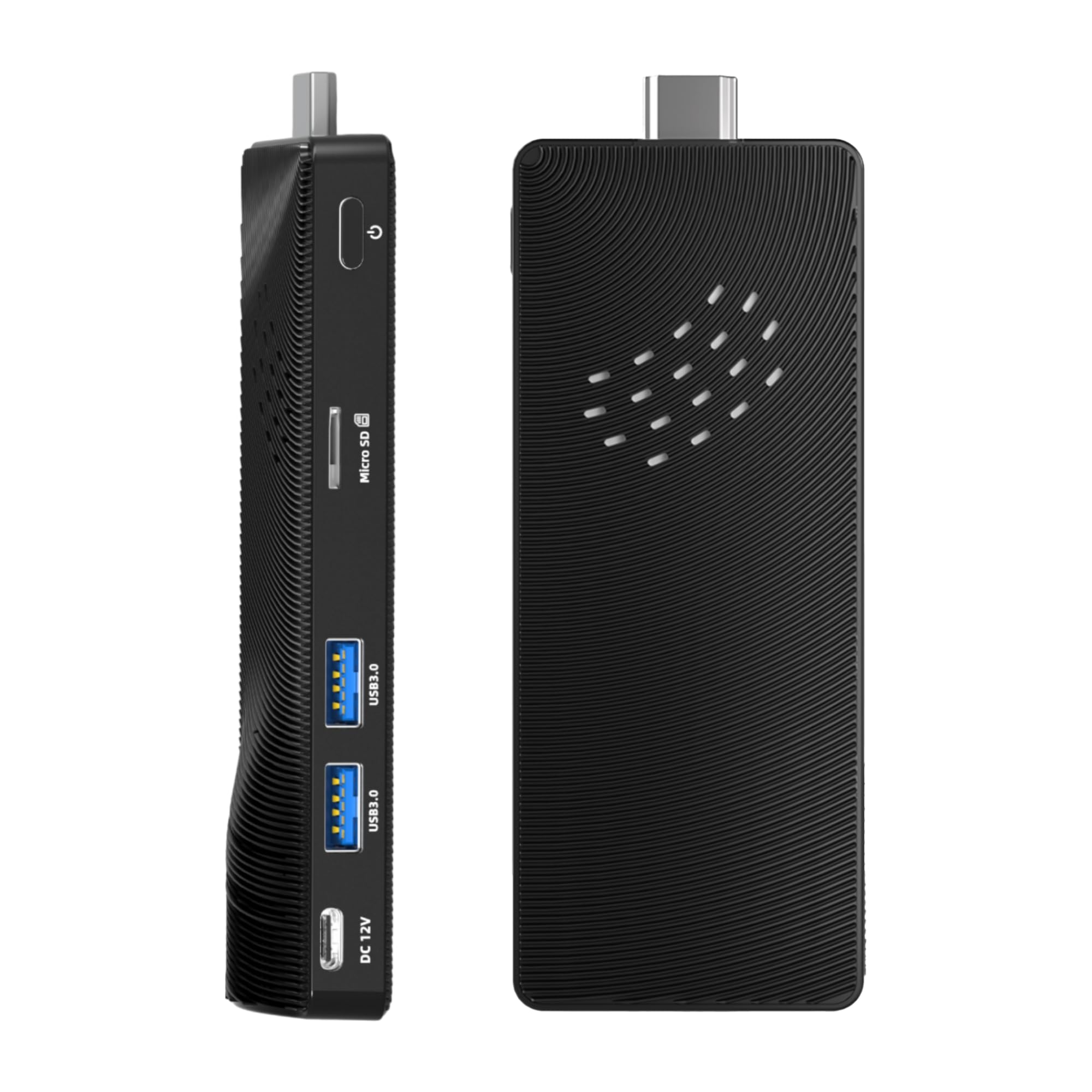 Mini PC Stick Fanless, Micro Desktop Computer Win 10 Celeron J3455, 4GB RAM 64GB eMMC, Gigabit Ethernet, 4K@60Hz Output, WiFi BT