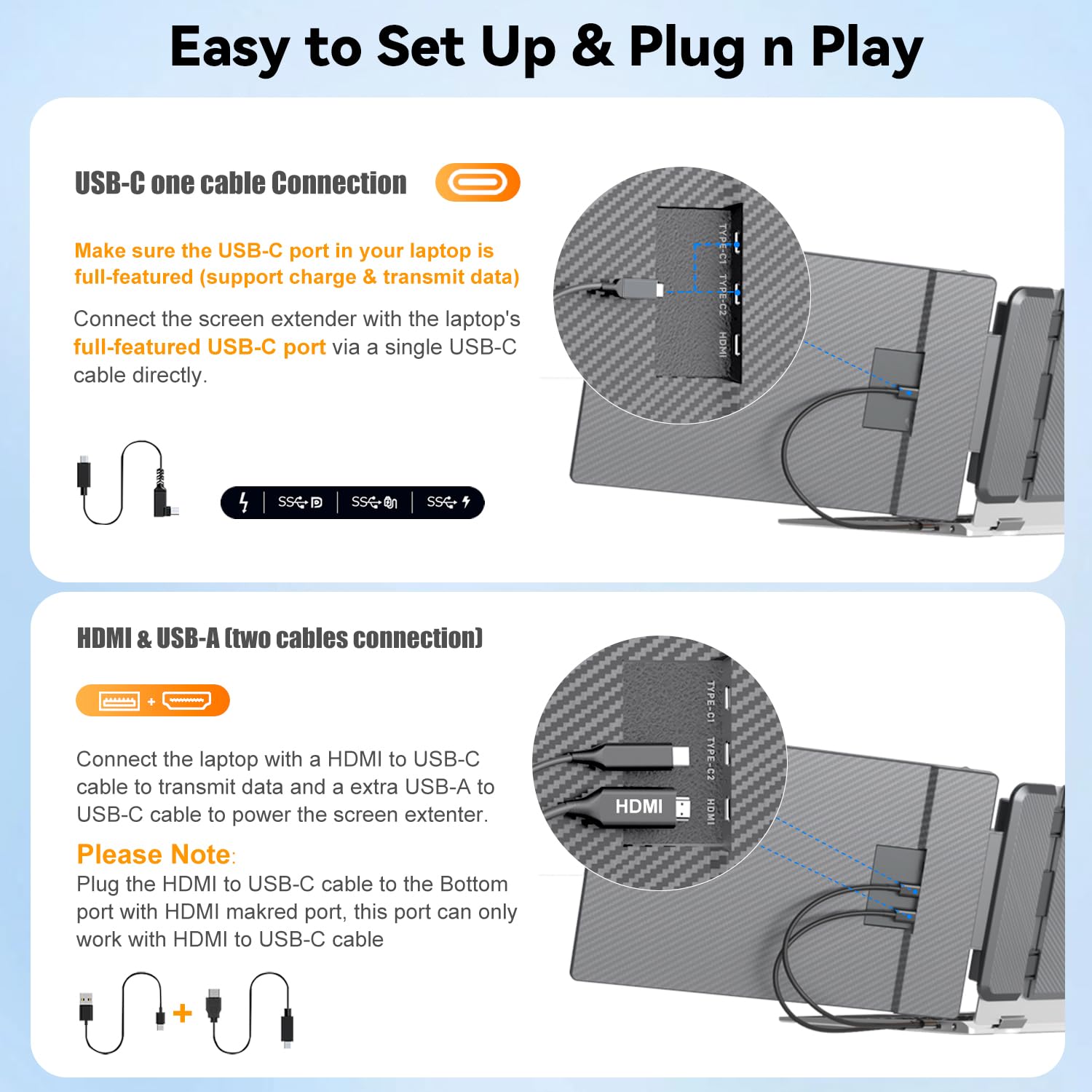 Kefeya Laptop Screen Extender 2K, 2160X1440 Qhd Laptop Monitor Extender Dual Screen, 14    Portable Monitor For Laptops 13-17''