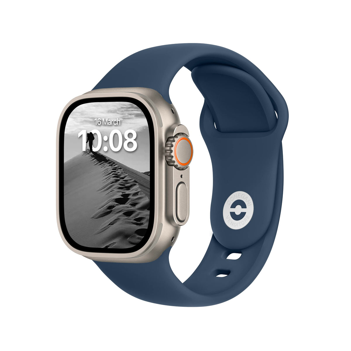 Donegani Sport Band Compatible With Apple Watch Series Ultra 8 7 6 5 4 3 2 1 Se|49Mm 45Mm 44Mm 42Mm Men Women In Color Abyss Blu
