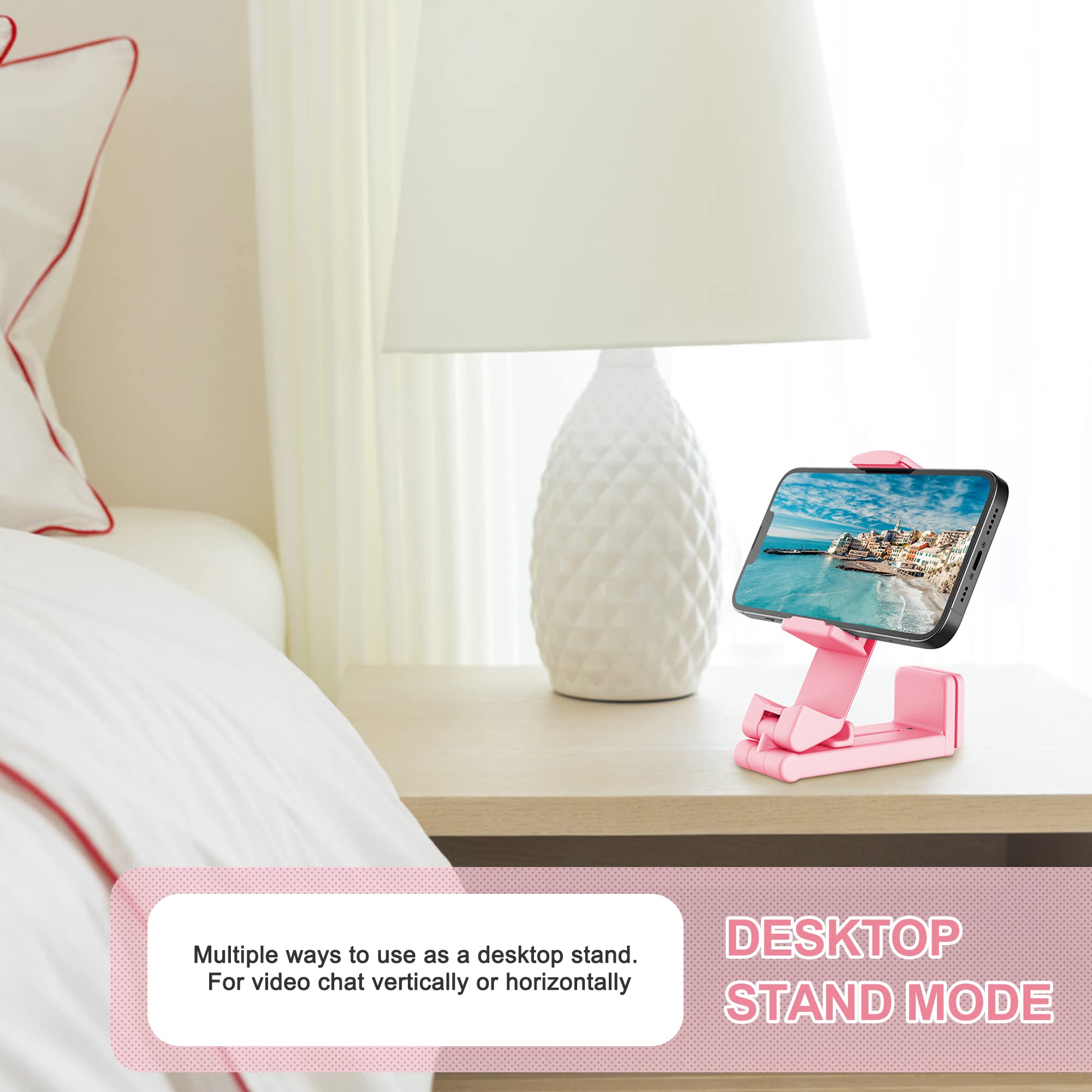 Perilogics Airplane Phone Holder Mount Universal In Flight Hands Free Viewing With Multi-Directional Dual 360 Degree Rotation (P