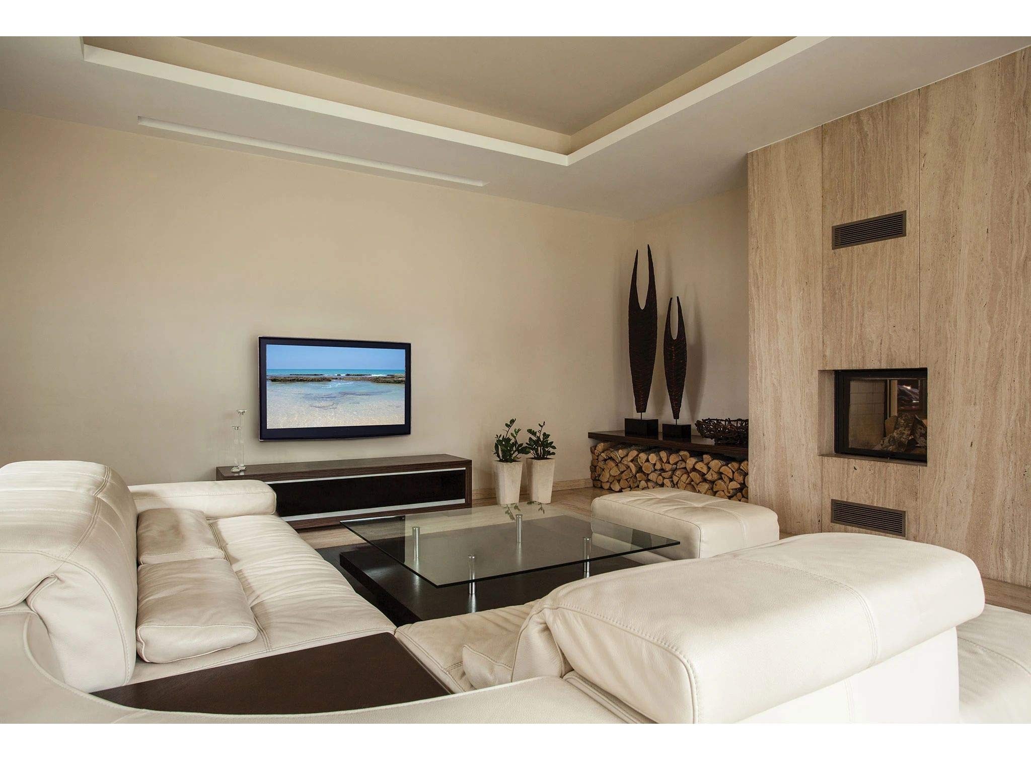 Peerless Pf650 39   75 Inches Universal Flat Wall Mount, Black