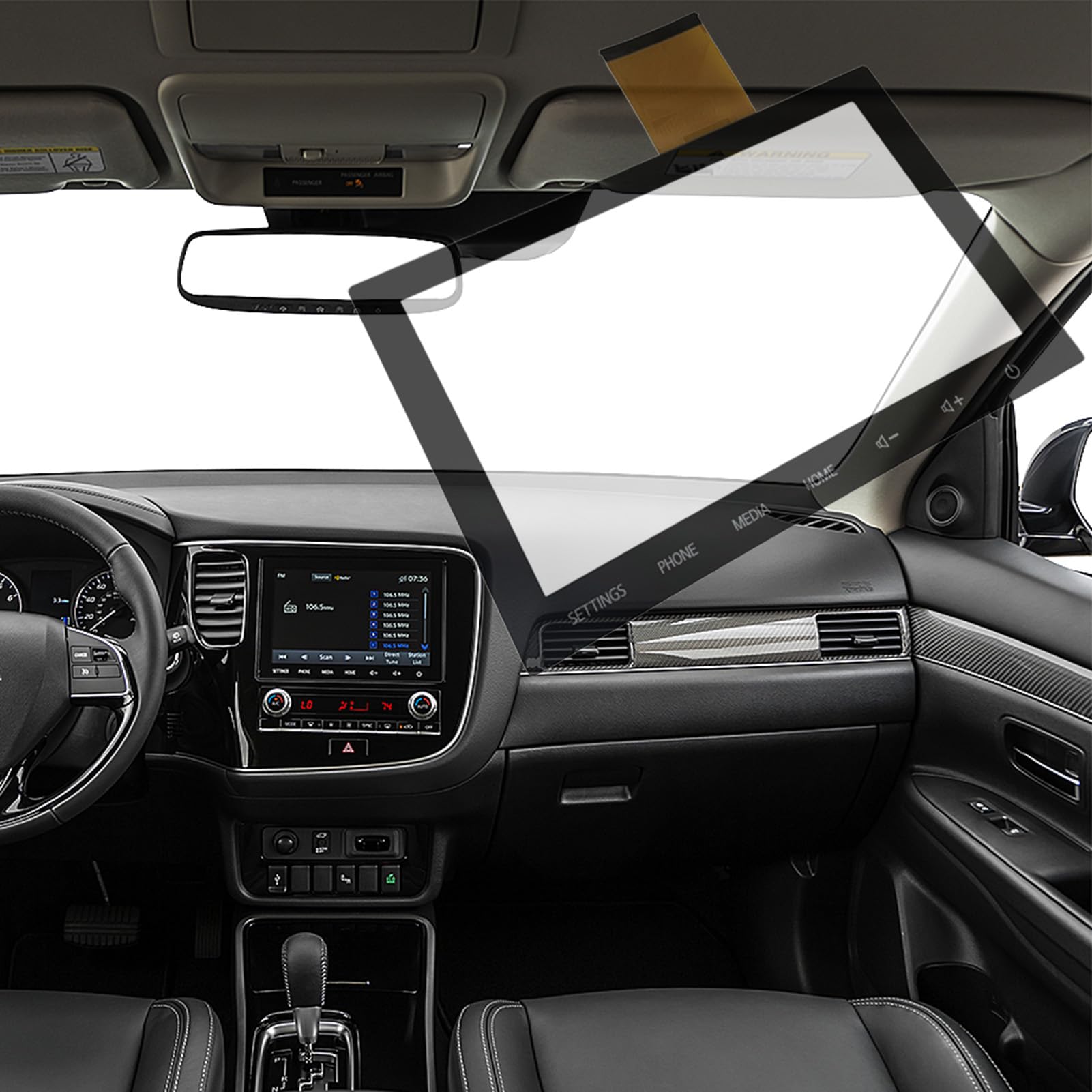 Micarun Touch Screen Digitizer Glass On Navigation Lcd 8 Inch Replacement Fit Mitsubishi Outlander Mirage 2020 2021 2022 Replace