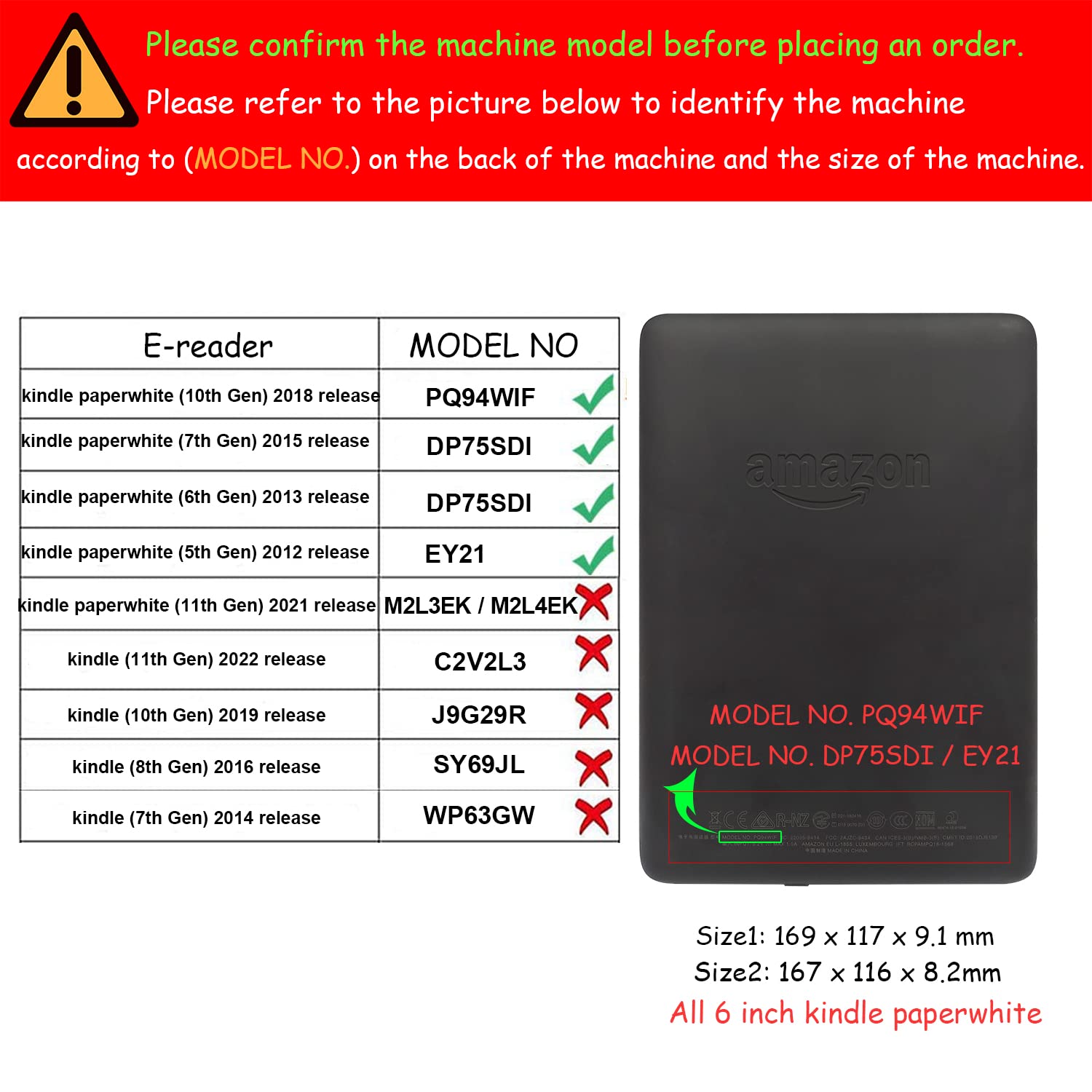 Umubuhoms Stand Case For 6 Inch Kindle Paperwhite (10Th/7Th/6Th 5Th Generation And All 6'' Paperwhite Generations 2012 To 2018)