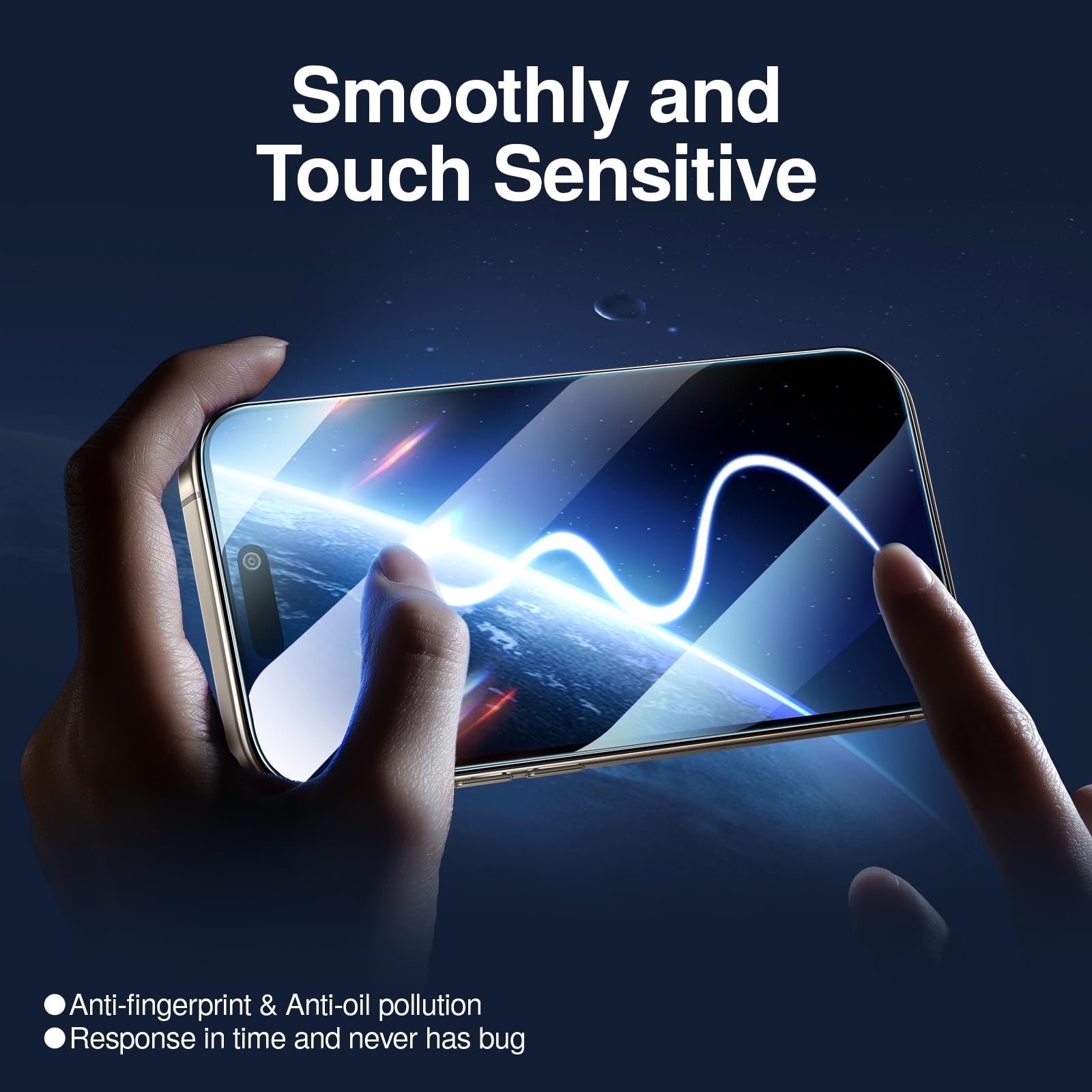 Smartdevil 2 Pack For Iphone 16 Pro Max Privacy Screen Protector, 9H Protection Anti Spy Privacy Glass Tempered Film With Auto D