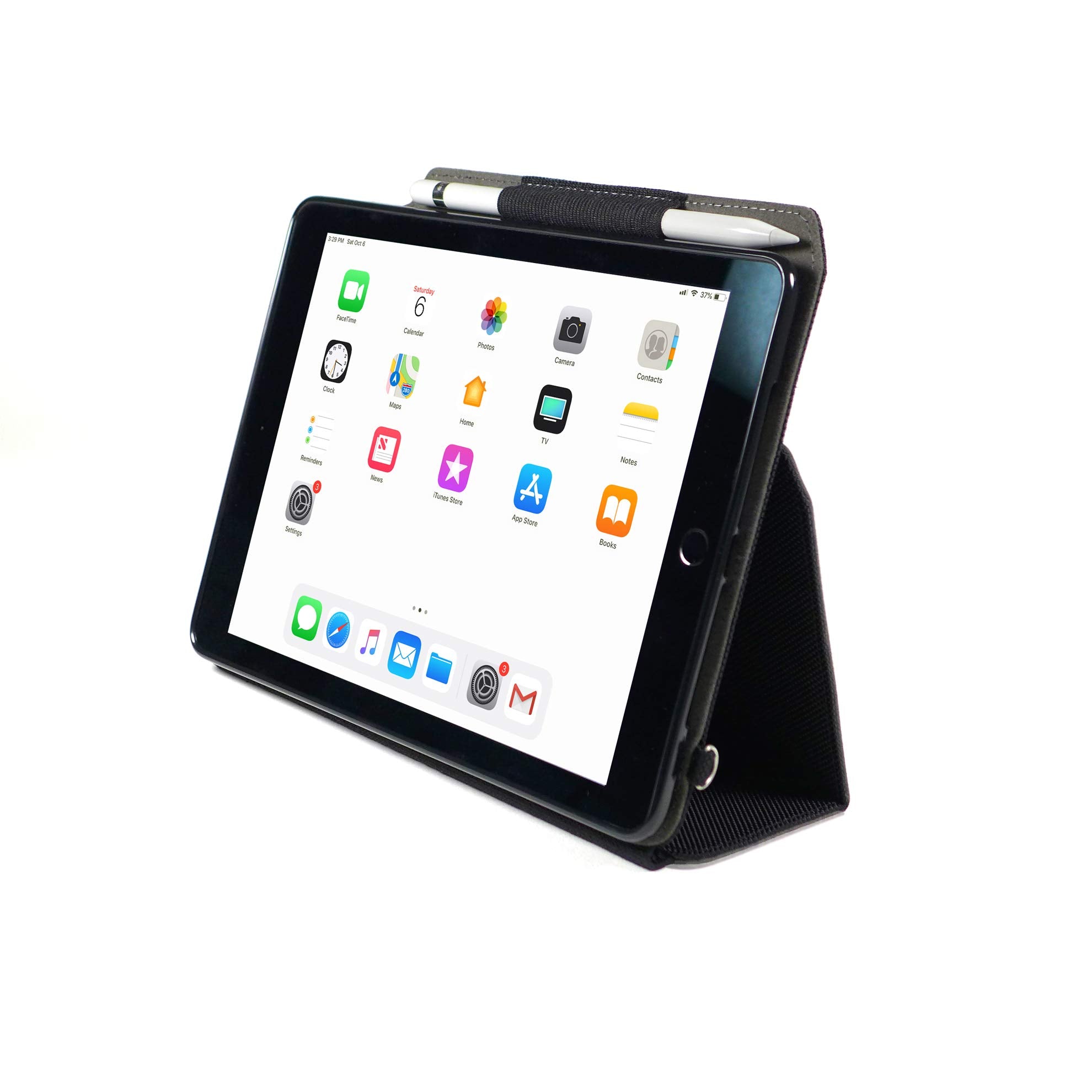 Innovative Care   Model V3   Apple Ipad Carrying Case & Tablet Stand For 9.7 Inch 2017 Ipads Generation 5 & 6 / Air 1 & 2 W/Kick