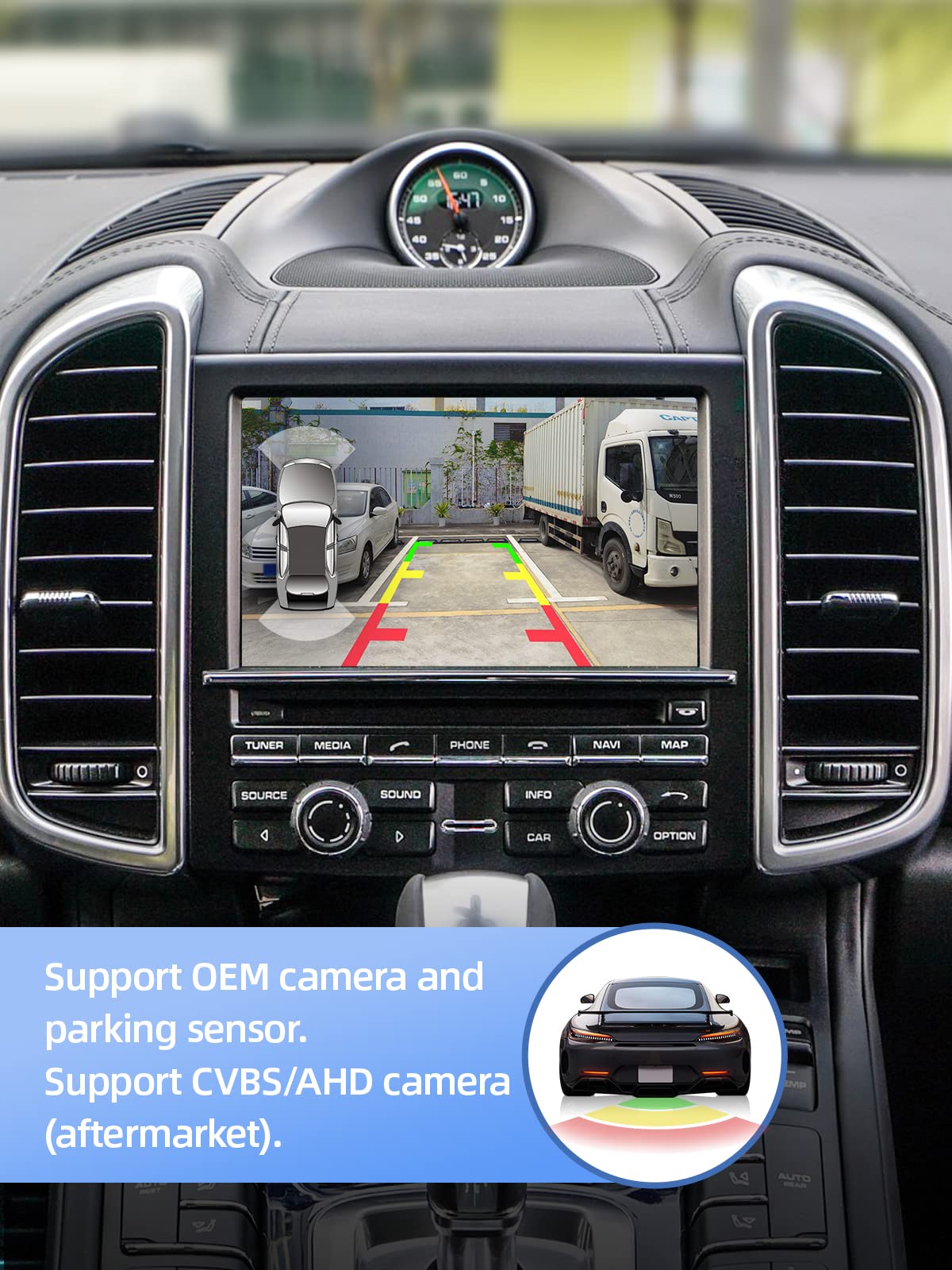 Isudar Pcm 3.1 Wireless Carplay & Android Auto Module For Porsche Panamera Cayenne Macan Cayman Boxster 911 718 Support Reverse