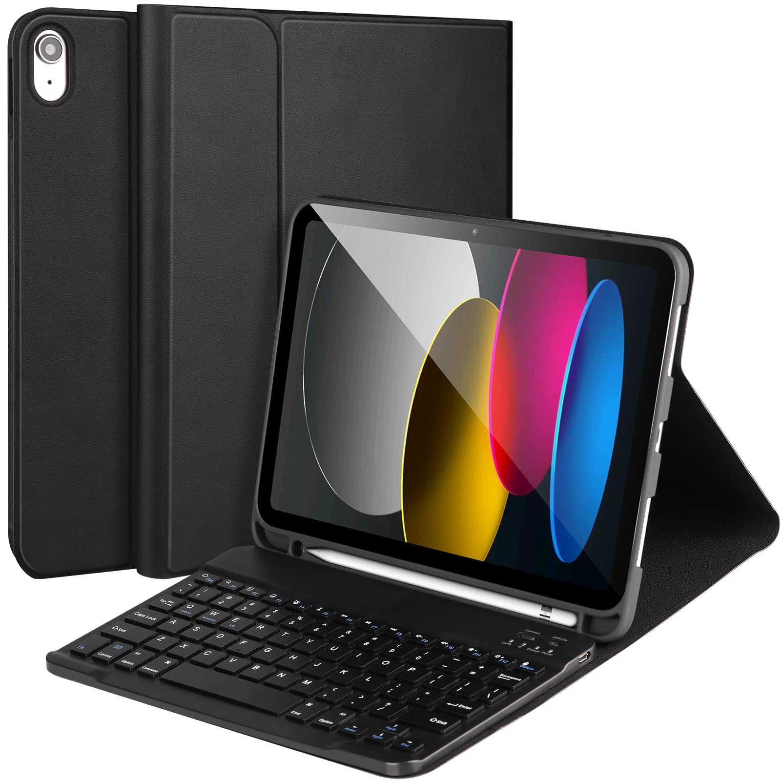 Ahywtan Pad 10Th Generation Case With Keyboard,Keyboard Case For Pad 10Th Gen 2022 10.9Keyboard For Pad 10Th Gen With Pencil Hol